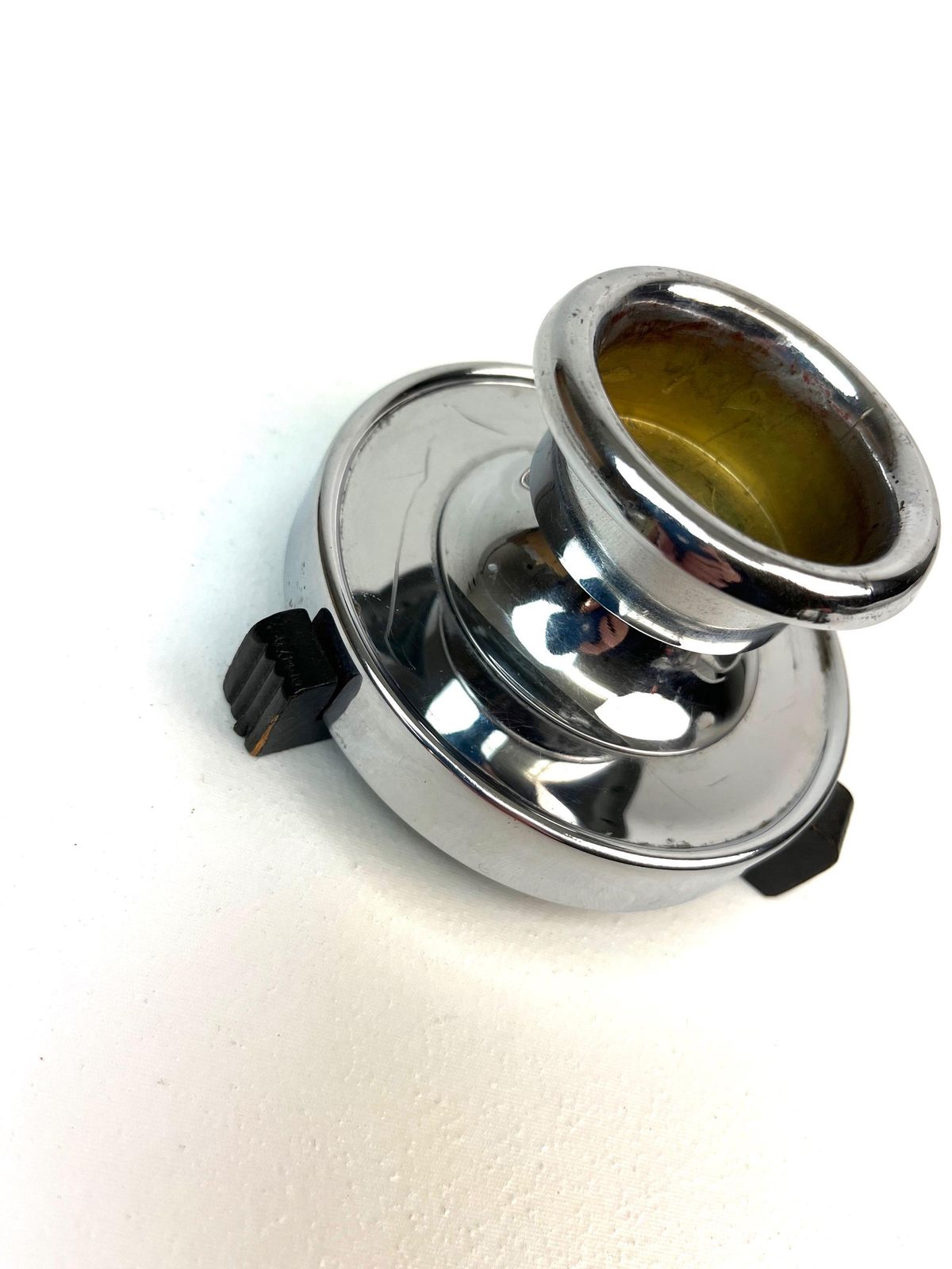 Rare Bauhaus Art Deco Chrome Avantgarde Candlestick Germany 1920 photo Home Decor