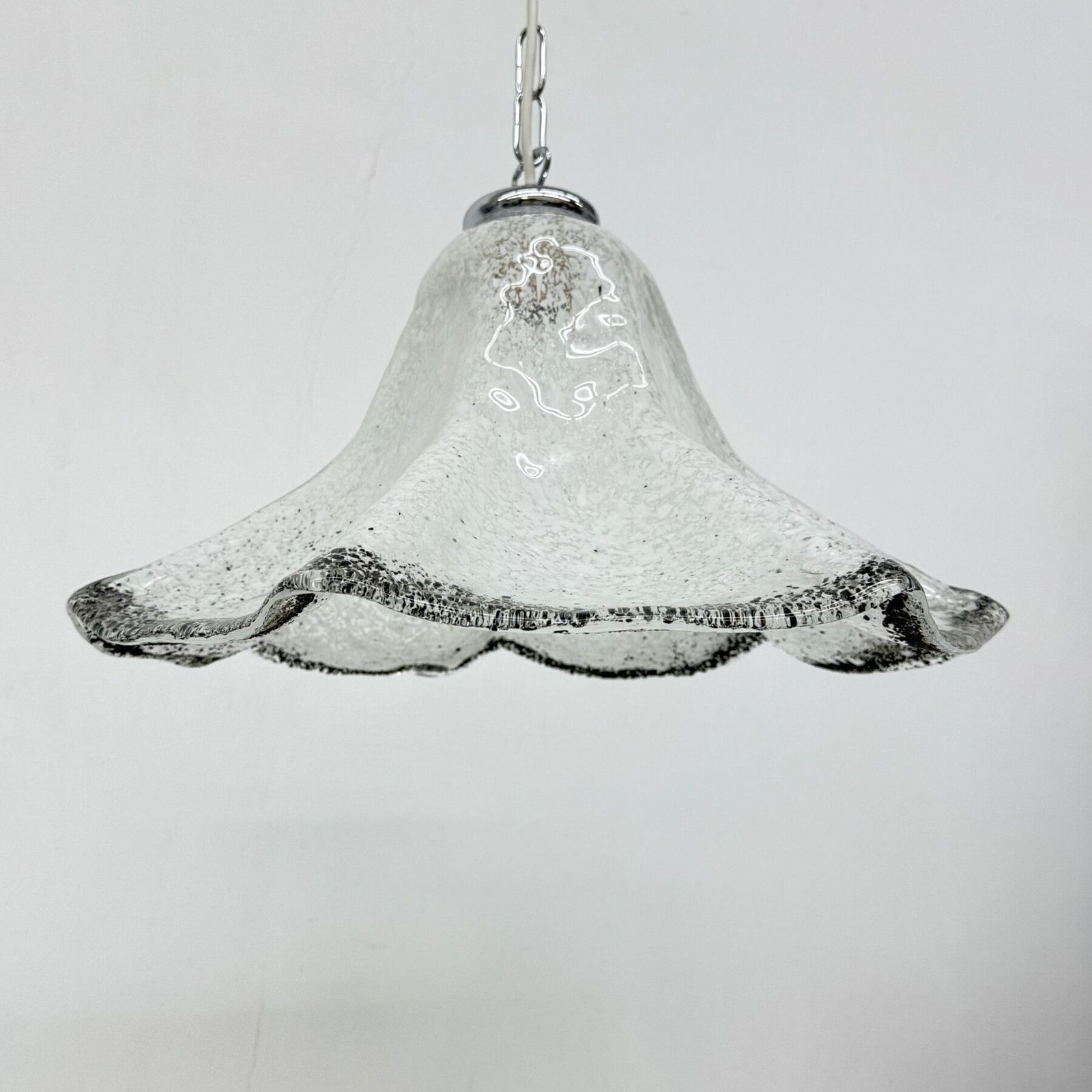 Mid Century Murano Glazen Hanglamp Van Mazzega, Jaren 1970