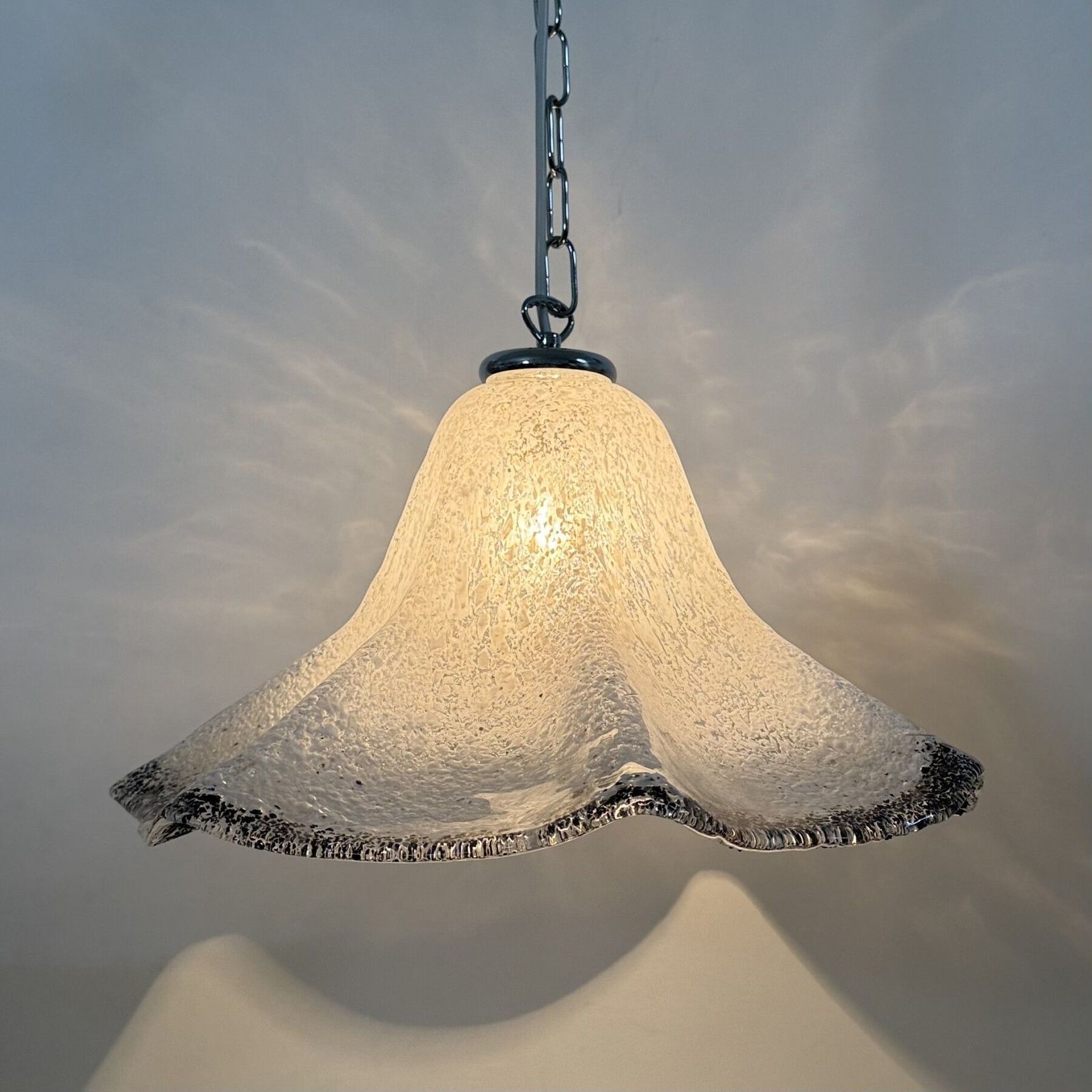 Mid Century Murano Glazen Hanglamp Van Mazzega, Jaren 1970 photo Verlichting