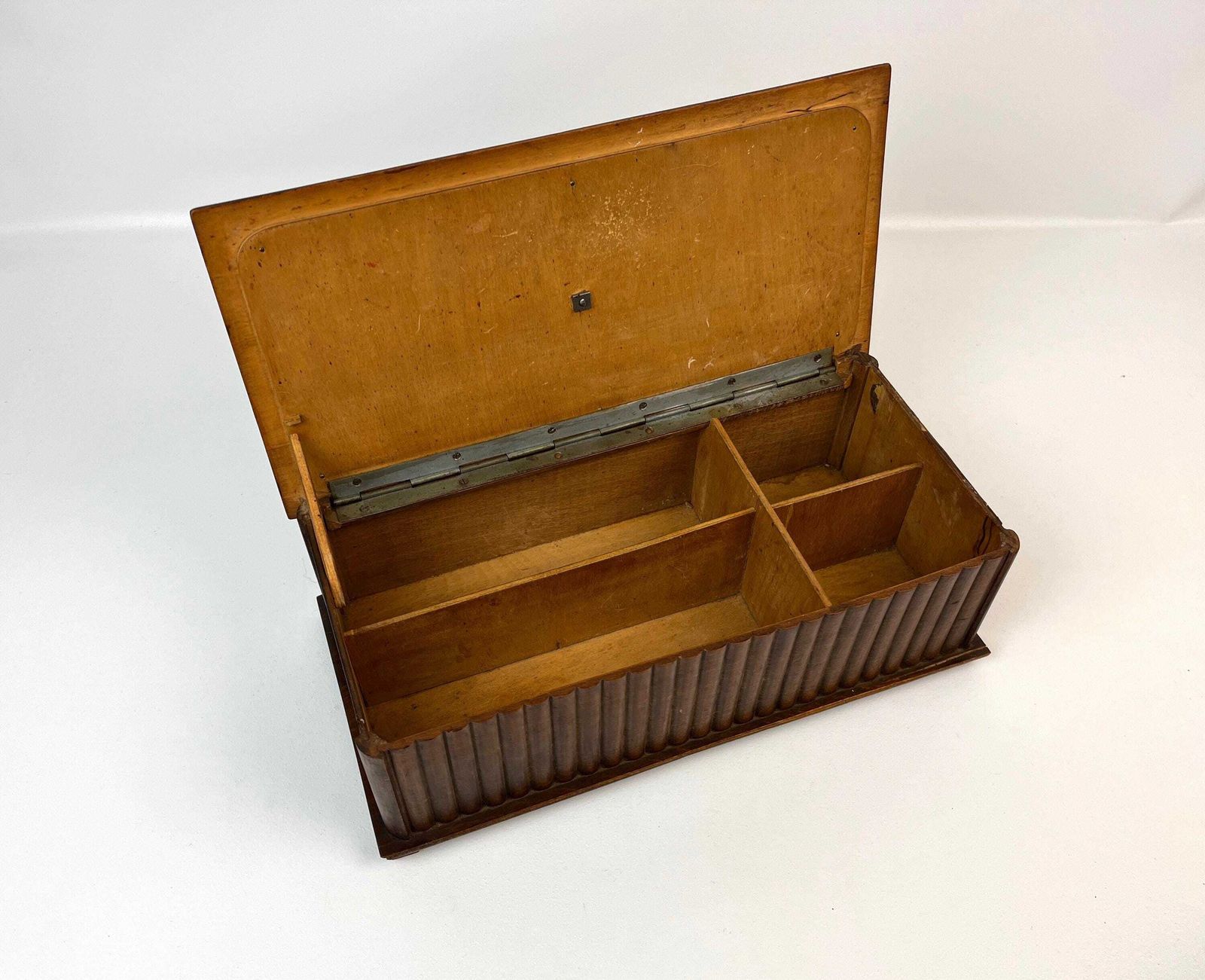 Rare Large Antique Art Deco Wooden Jewelry Box Germany 1920 photo buy