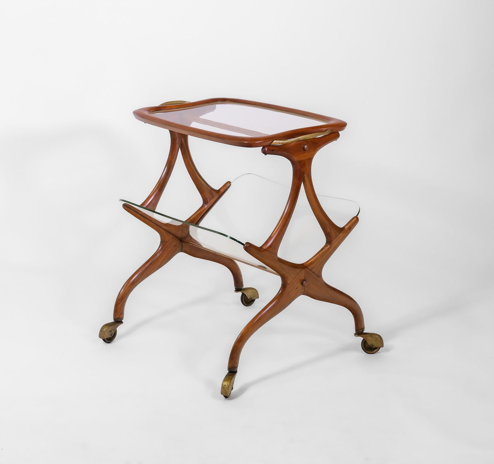 Mid Century Italian Cesare Lacca Bar Cart Trolley photo Furniture