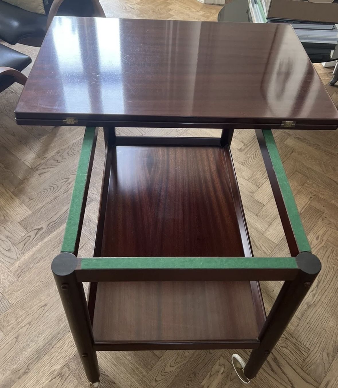 Danish Serving Trolley By Ole Wanscher For P. Jeppensens Mobelfabrik, 1960s photo buy
