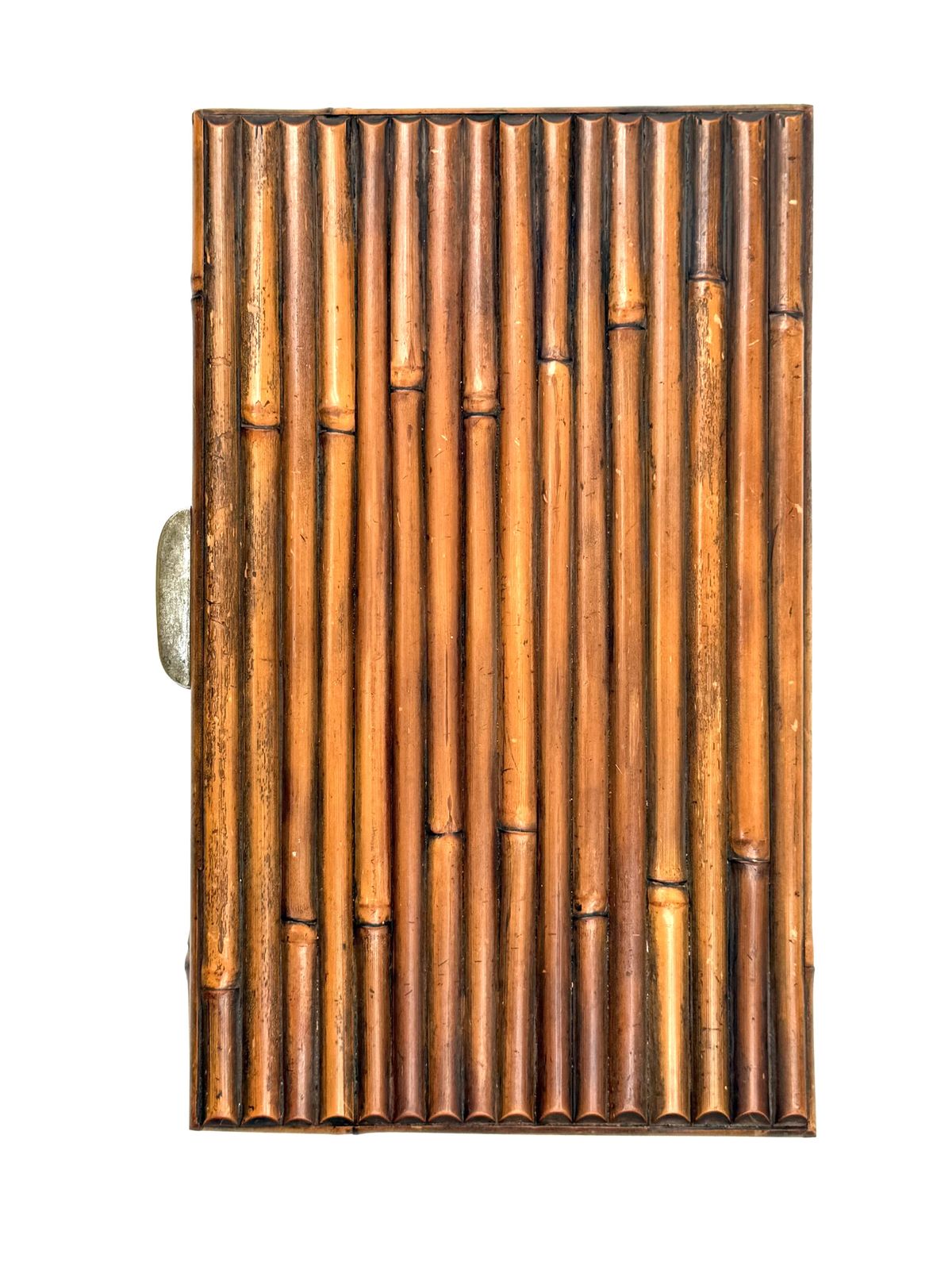 photo buy Hollywood Regency Grissinato Bamboo Jewelry Box Gabriella Crespi Style, Rcm Italy 1970