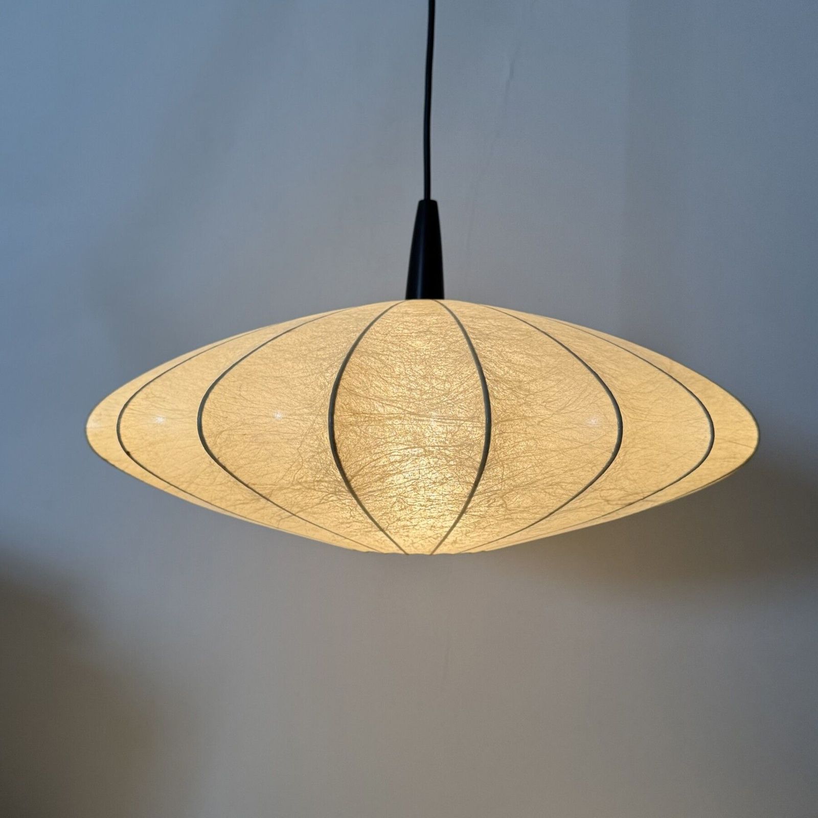 Mid Centurys Design Cocoon Hanging Lamp , 1970s photo furniture
