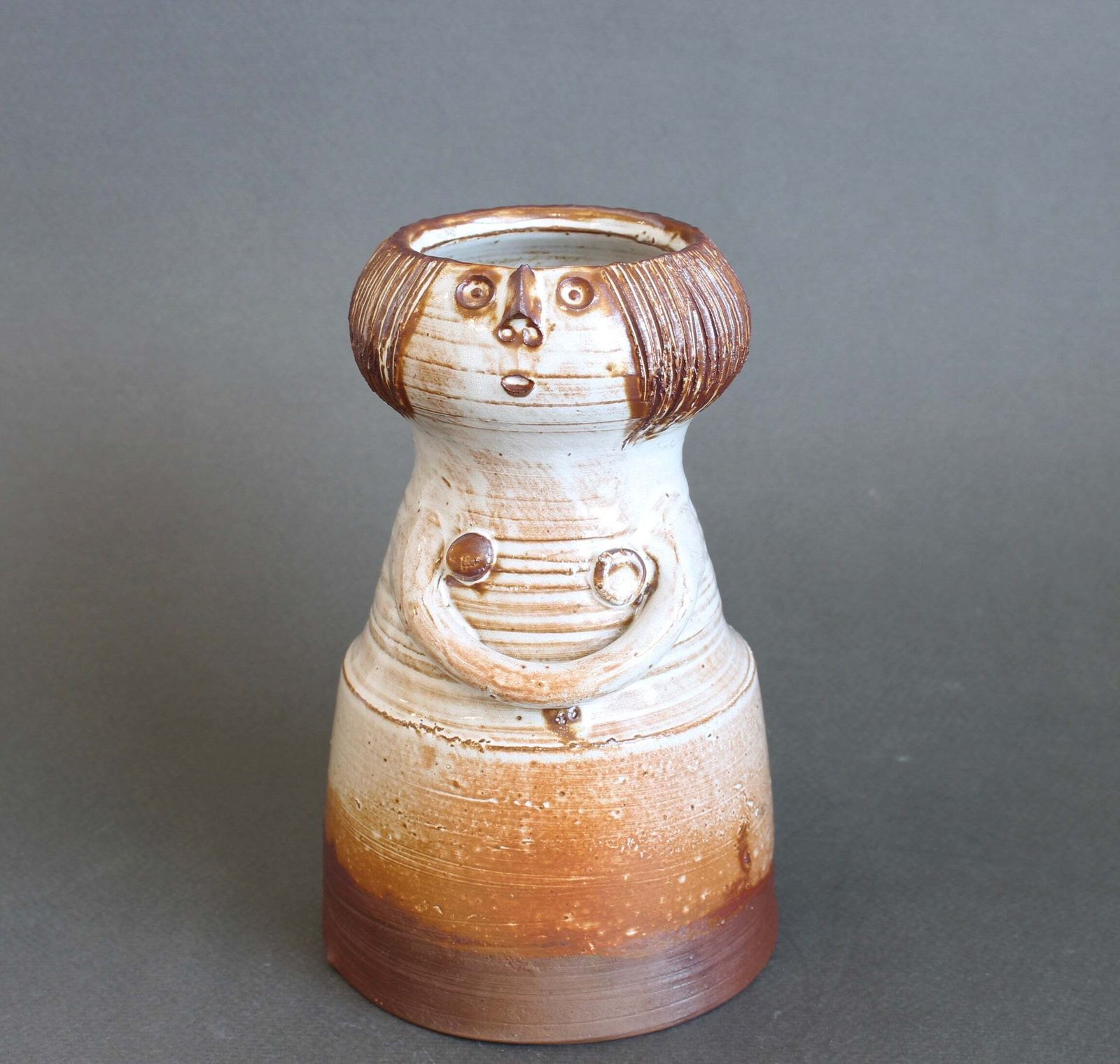 Glazed Ceramic Woman Figure Vase By Jacques Pouchain   Atelier Dieulefit (Circa 1960s 70s) photo furniture