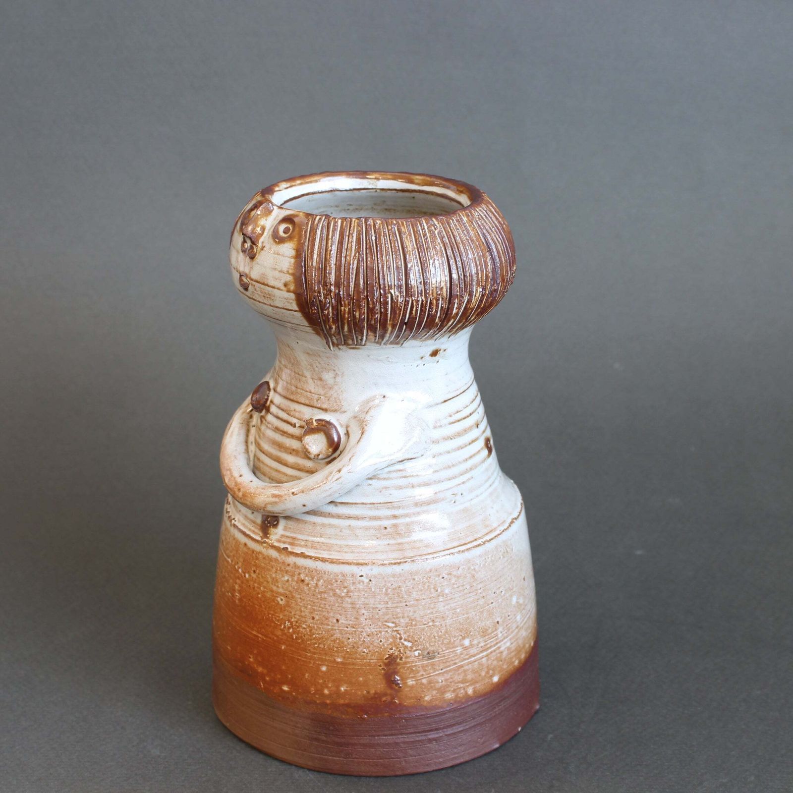 Glazed Ceramic Woman Figure Vase By Jacques Pouchain   Atelier Dieulefit (Circa 1960s 70s) photo for sale
