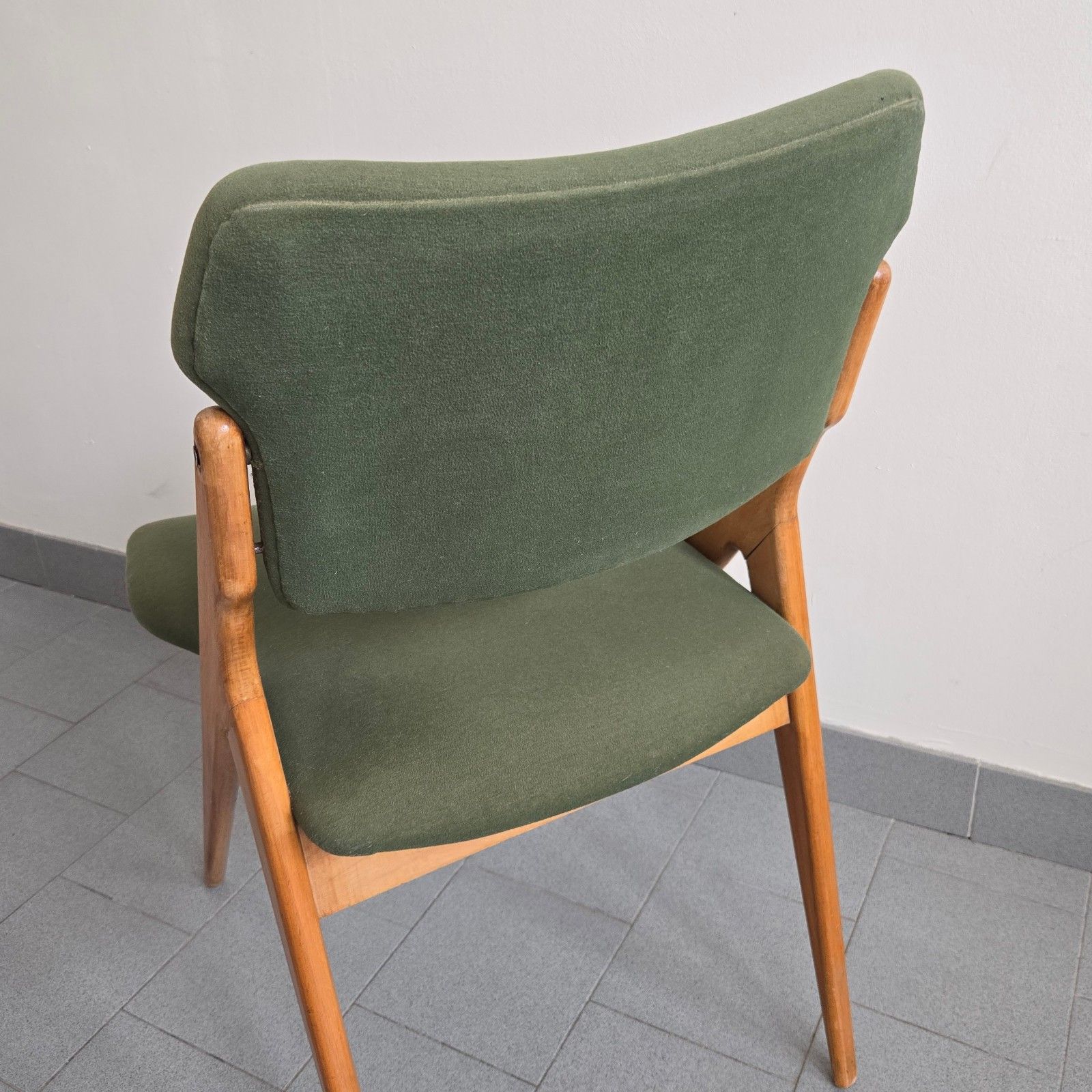 photo vintage Vintage 1950 Feet Compass Chair Gerard Guermonprez Edition Godfrid 50s 1950s