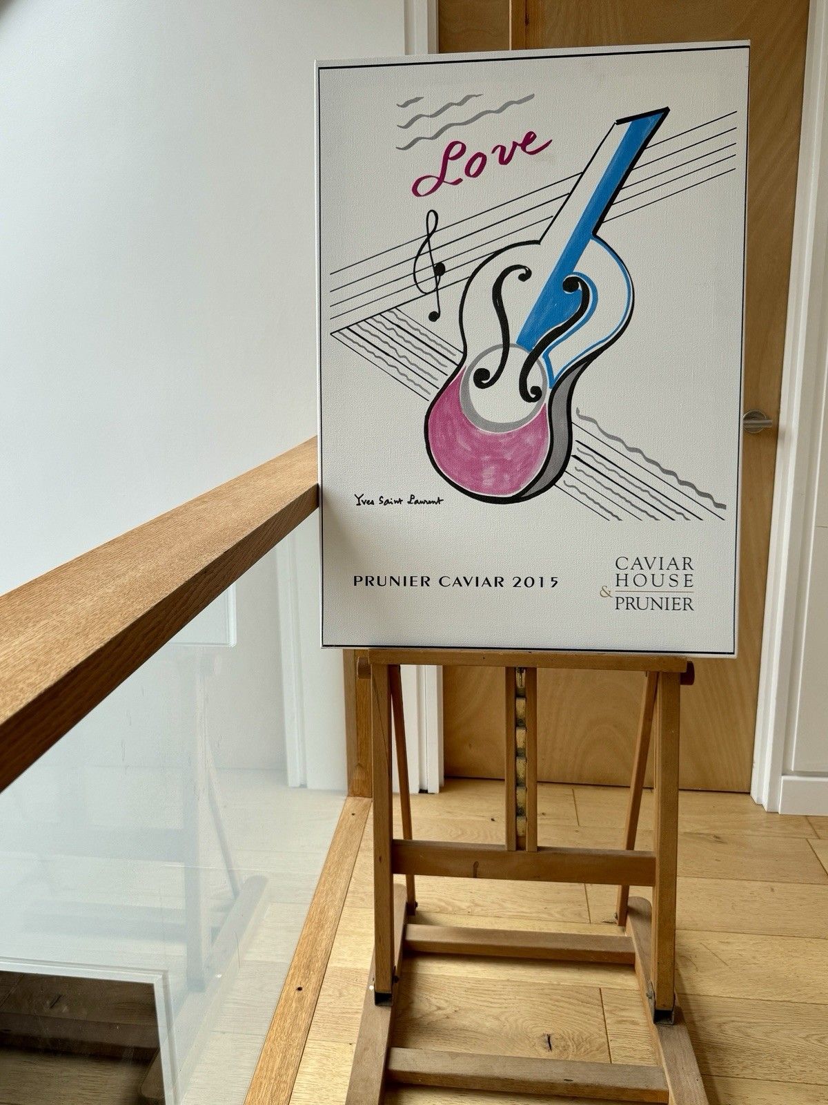 Large Canvas Of Caviar House & Prunier Love 2015 Design By Yves Saint Laurent