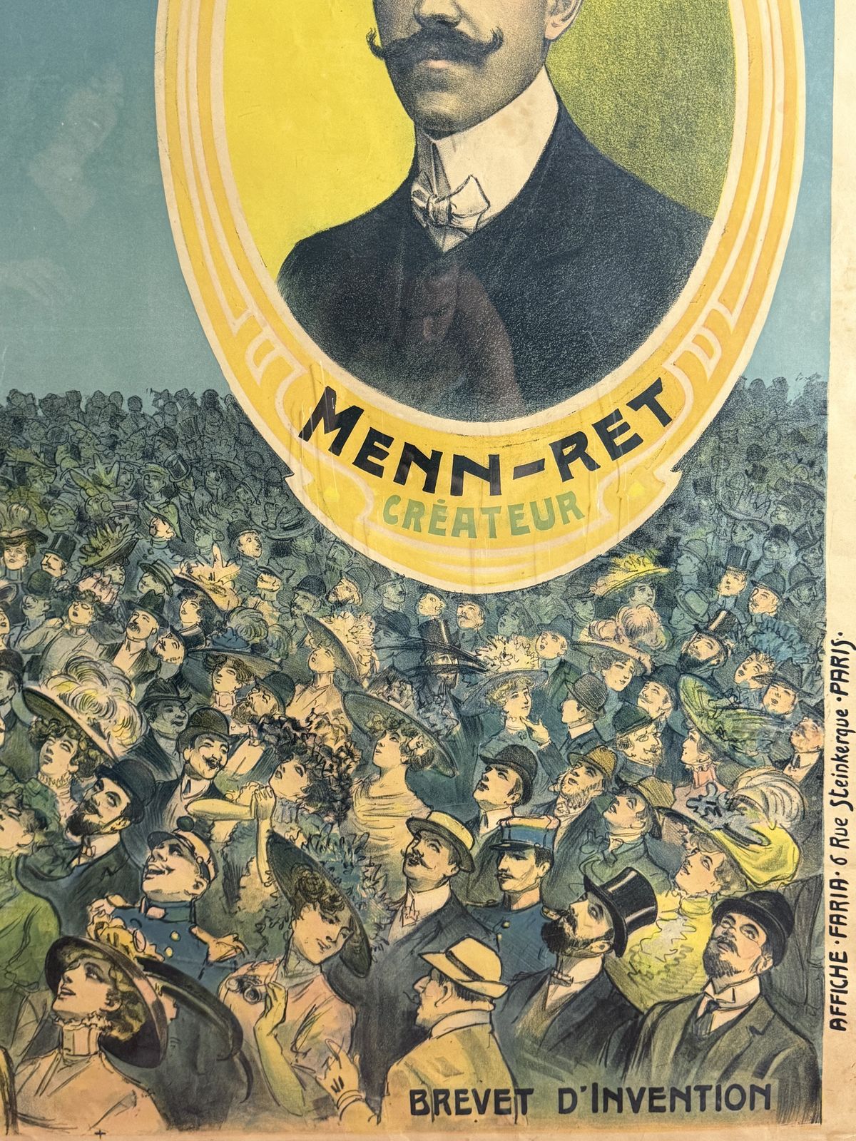 Candido Aragonez De Faria, Le Gyroscope Humain, Original Affiche, C. 1910 photo buy