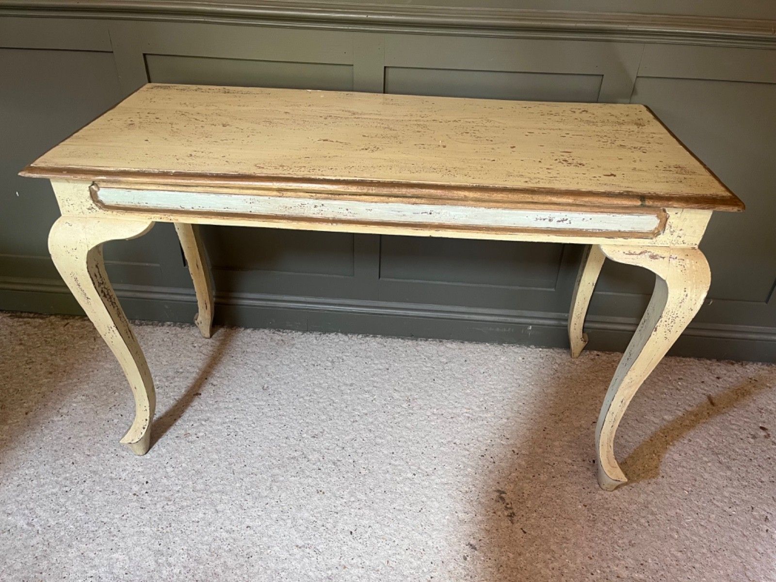 Vintage/Antique Painted Table French Hall Table/Console Table photo furniture