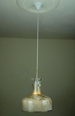 Model 277p Handblown Marbled Glass Pendant Lamp By Anders Pehrson For Ateljé Lyktan, Sweden, 1970s photo 795.0