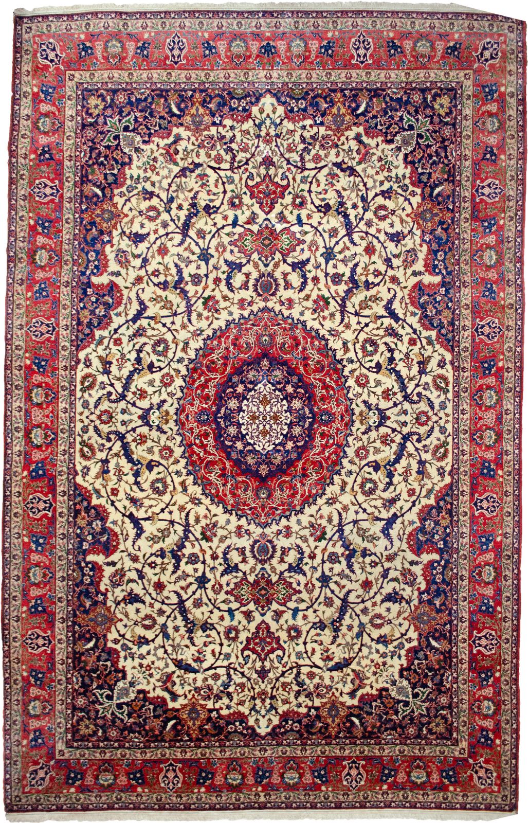 Antique Isfehan Carpet 378x262cm