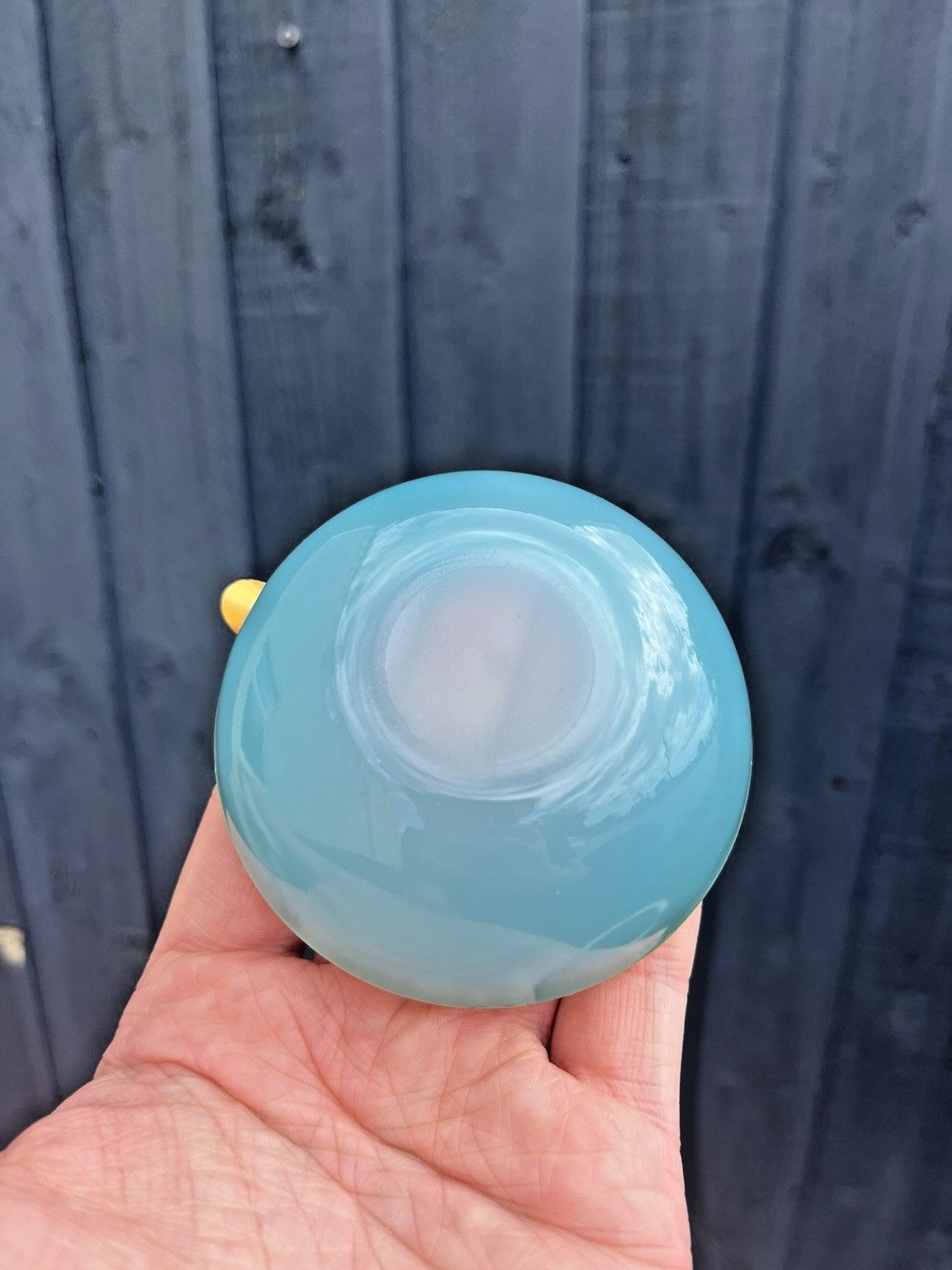 Home Decor Mid Century Murano Vincenzo Nason Blue Opaline De Venice Glass Ashtray Vintage photo