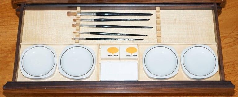 One Off Winsor & Newton Queen Elizabeth Jubilee Sterling Silver 1977 Artist Box photo buy