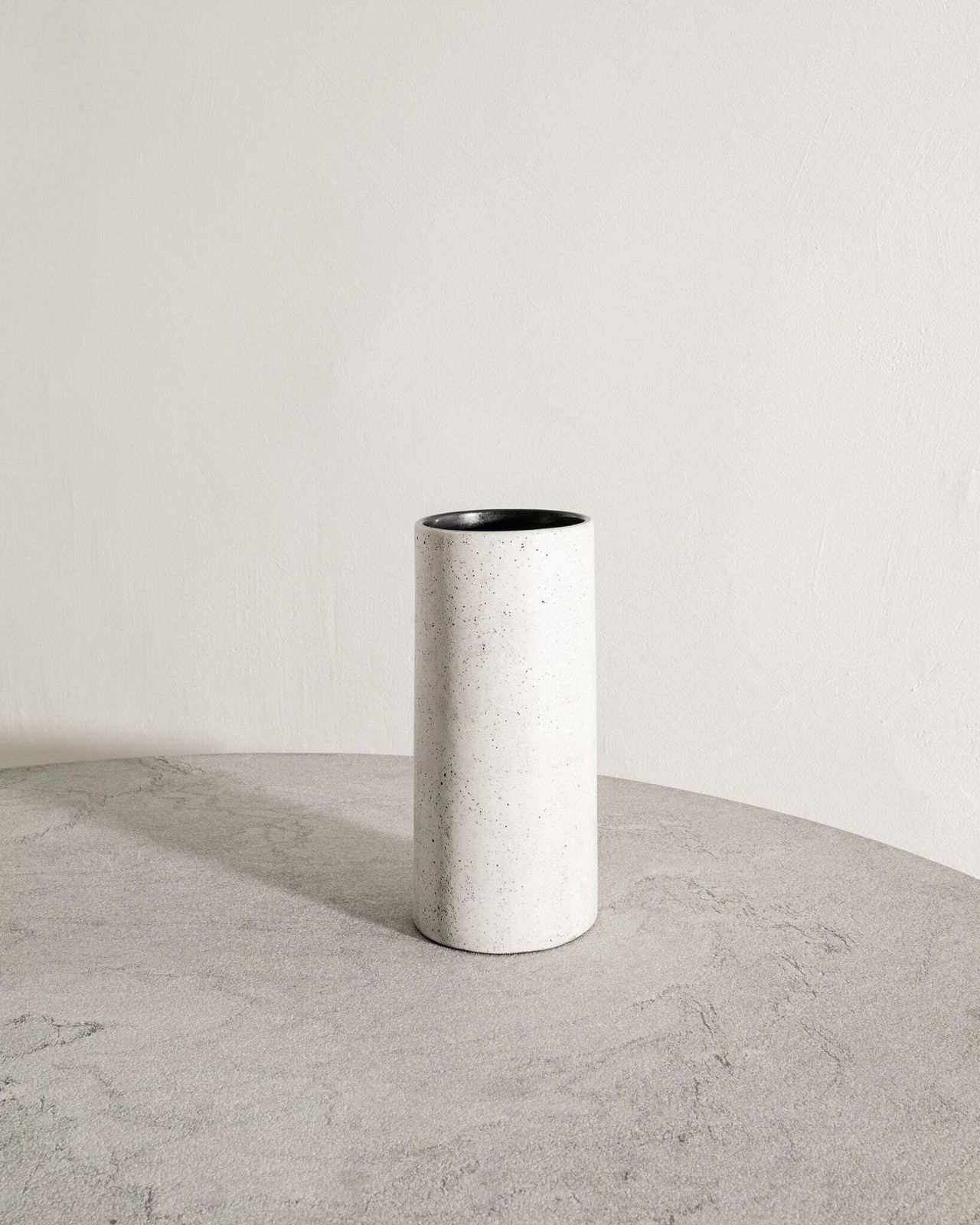 Georges Jouve White Cylinder Vase, 1950s photo furniture
