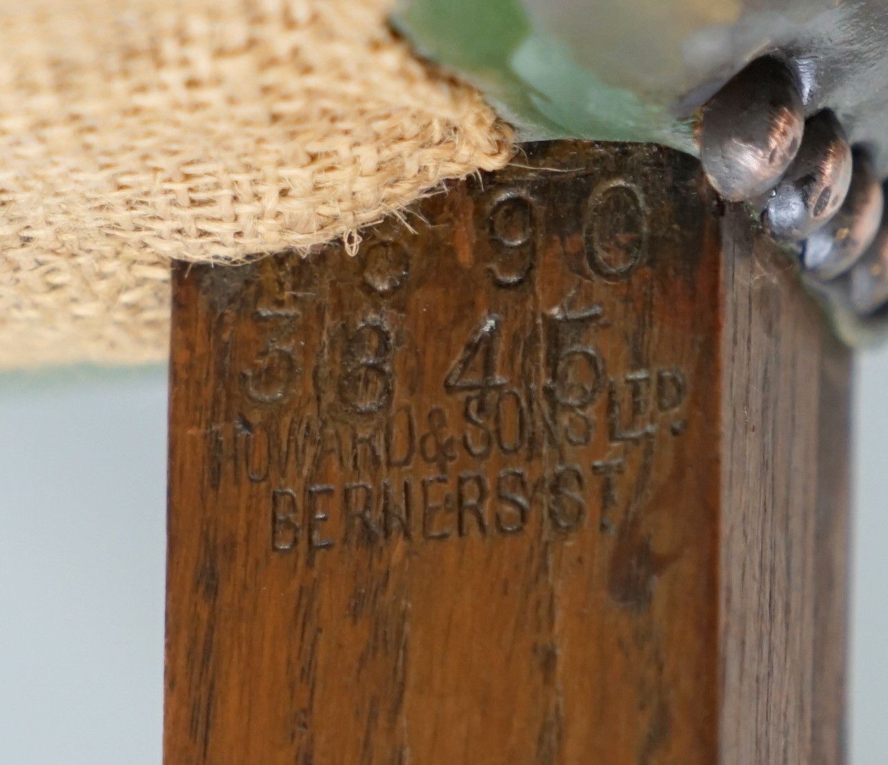 Furniture 8 Howard & Son's Stamped Circa 1900 Brown Leather Carver Gainsborough Armchairs photo