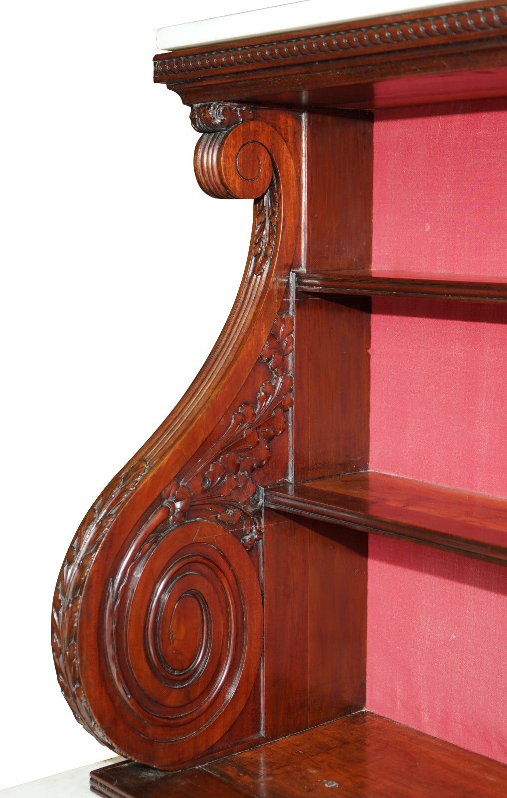 Important Monumental Antique Regency 5.7 Meter Rosewood Italian Marble Sideboard photo vinterior