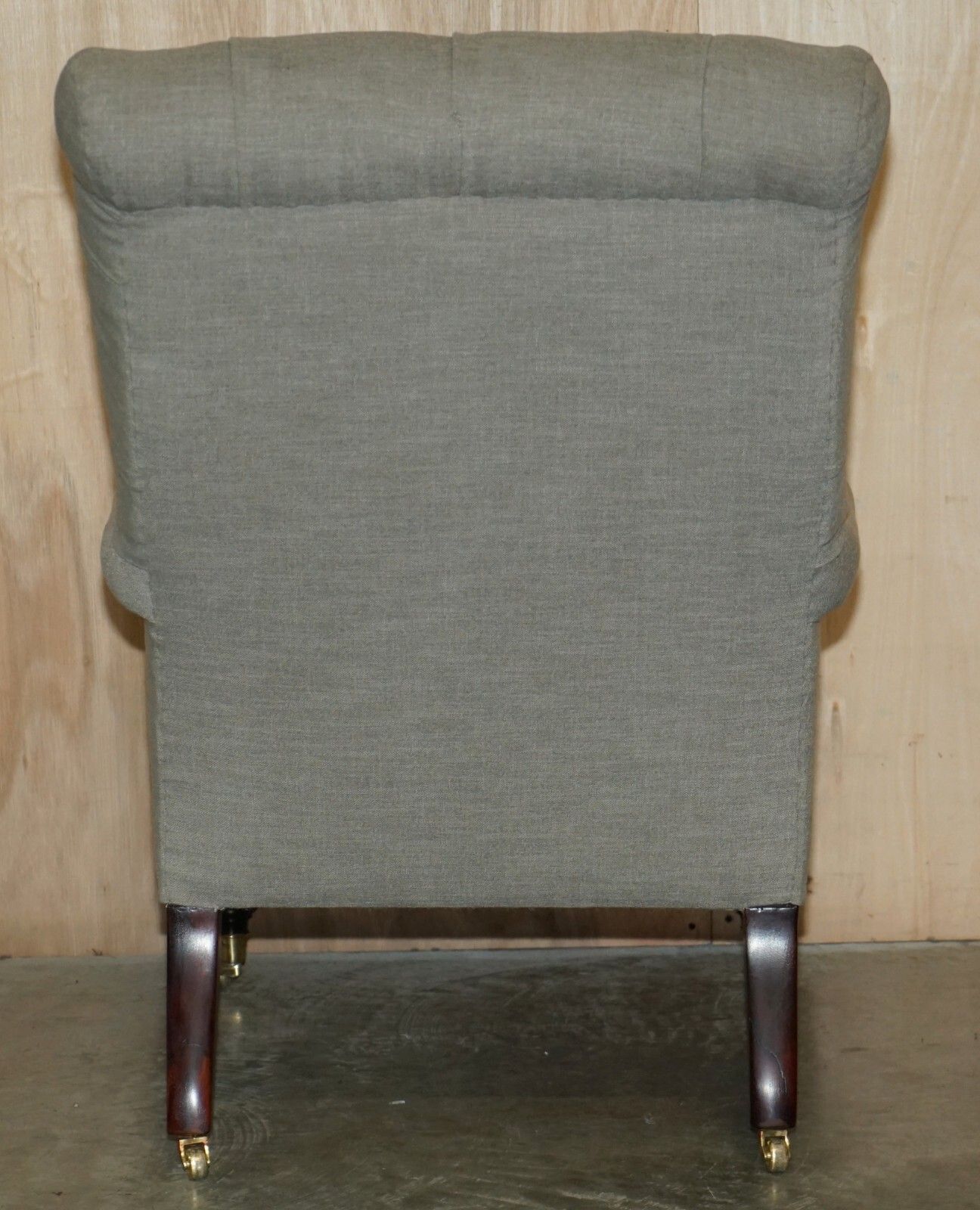 Furniture Fine Pair Of Antique Original William Morris & Co Edinburgh Stamped Armchairs photo