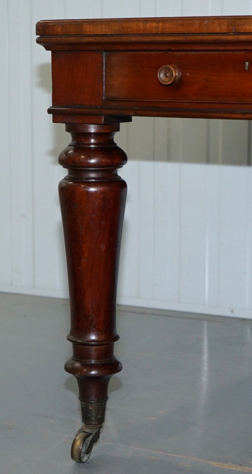 Rare Victorian Holland And Sons Double Sided Mahogany Partner Desk Writing Table photo vinterior