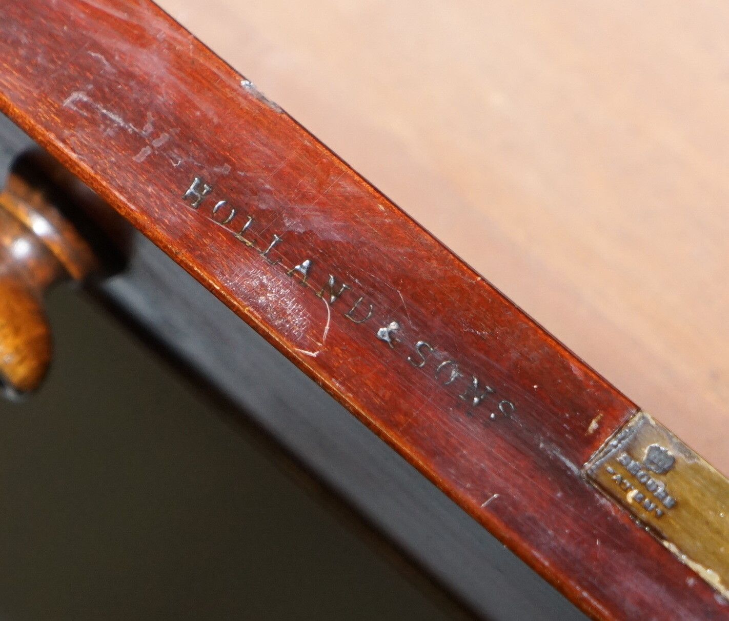 photo furniture Rare Victorian Holland And Sons Double Sided Mahogany Partner Desk Writing Table