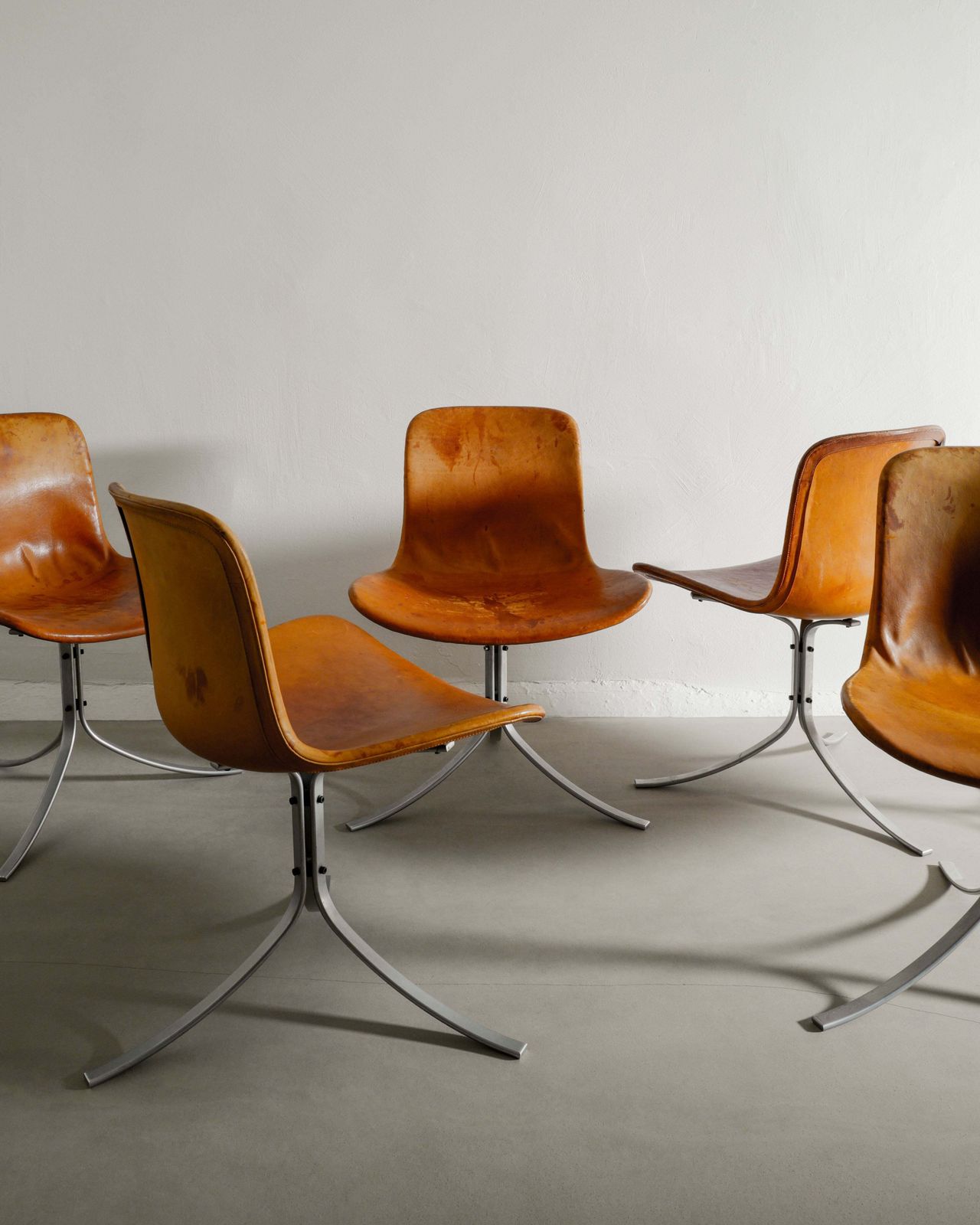 Set Of Six Poul Kjaerholm Pk 9 Chairs, 1960s photo Furniture
