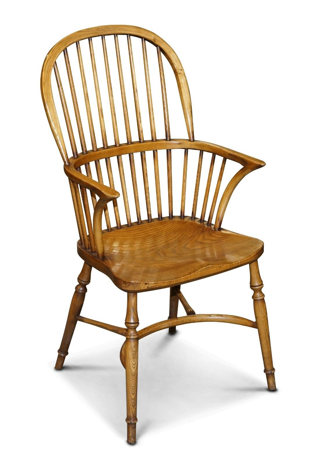 12500.0 Rrp £23,500 Stewart Linford Burr Yew & Elm Dining Table & 8 Windsor Chairs photo