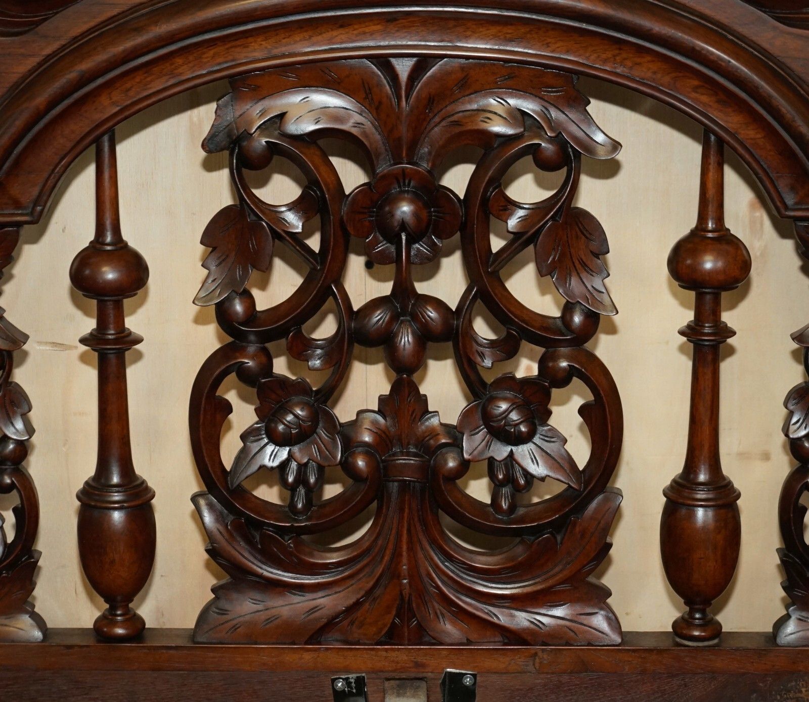 Antique 18th Century Heavily Carved Four Poster Bed Sublime Detail Must See photo buy