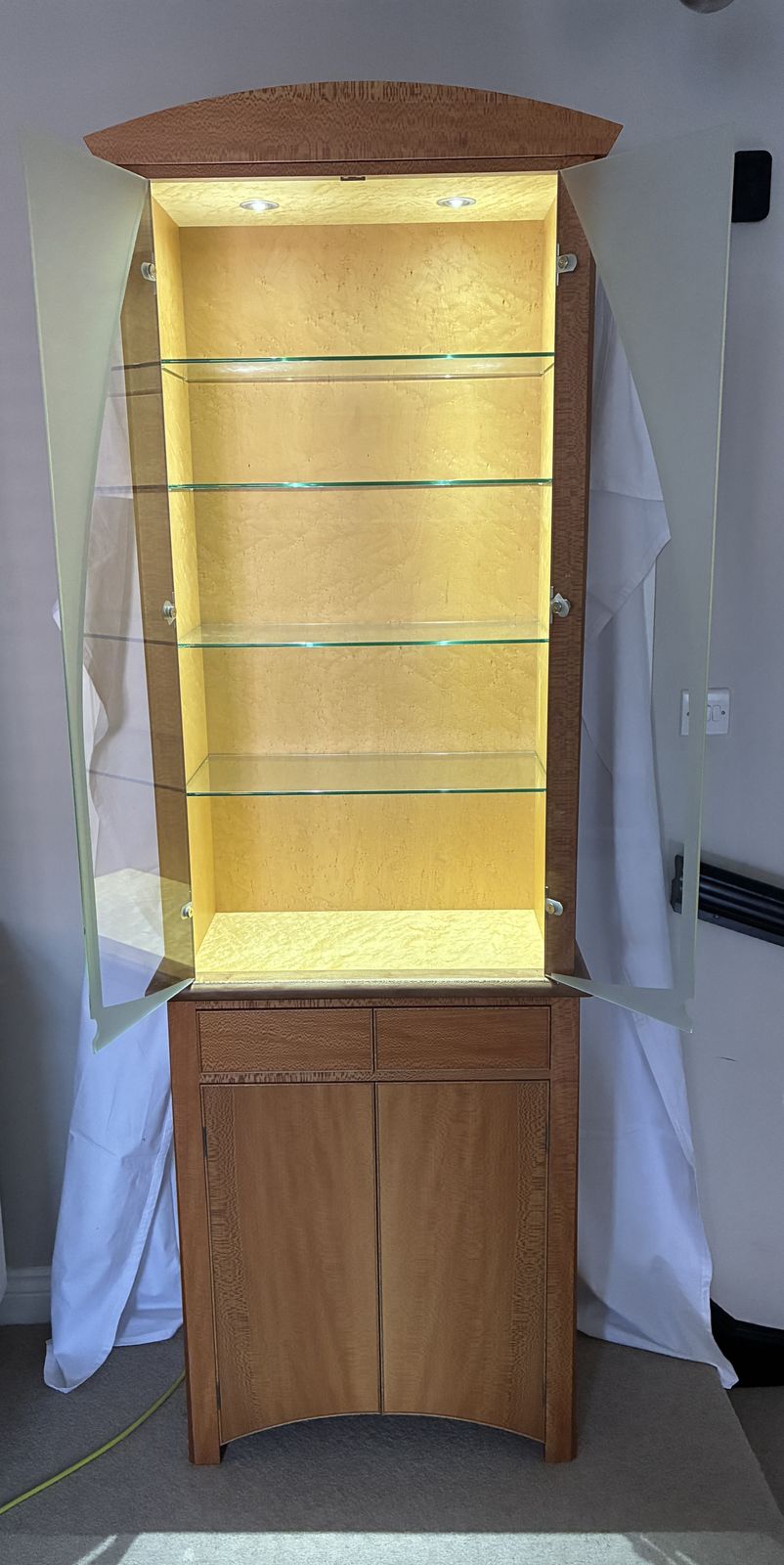 Andrew Varah Pair Of Cabinets;  Commissioned To Display Glassware photo furniture