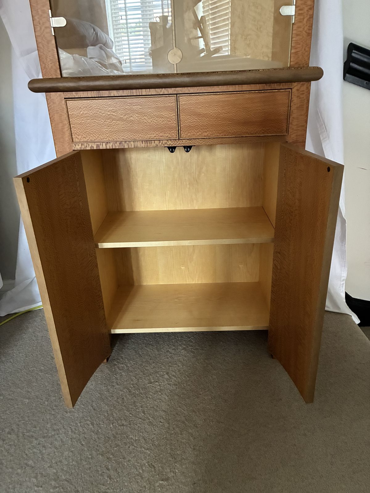 Andrew Varah Pair Of Cabinets;  Commissioned To Display Glassware photo vinterior