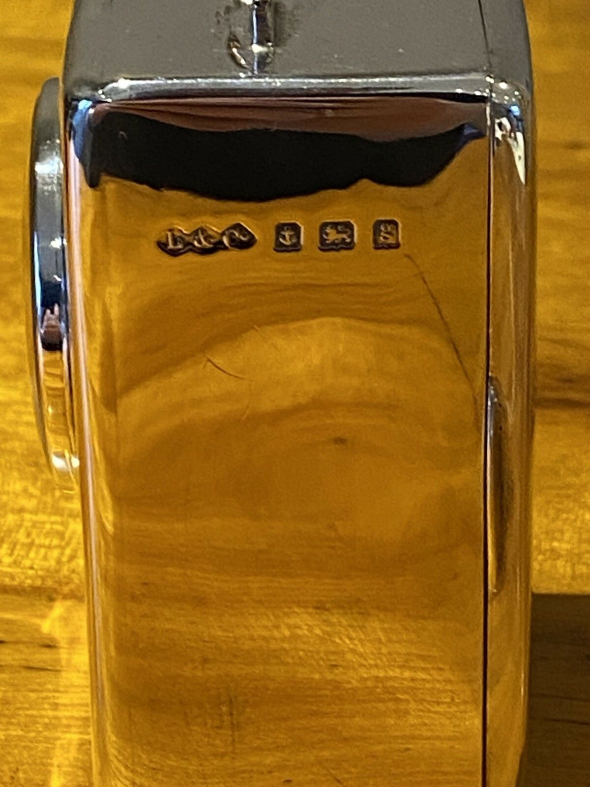 photo furniture Sterling Silver Enamel Liberty's London Archibald Knox Miniature Carriage Clock