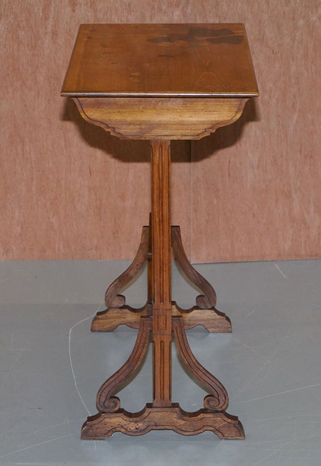 Extremely Rare Nest Of Four Emile Galle Specimen Wood Tables Art Nouveau 4 photo buy