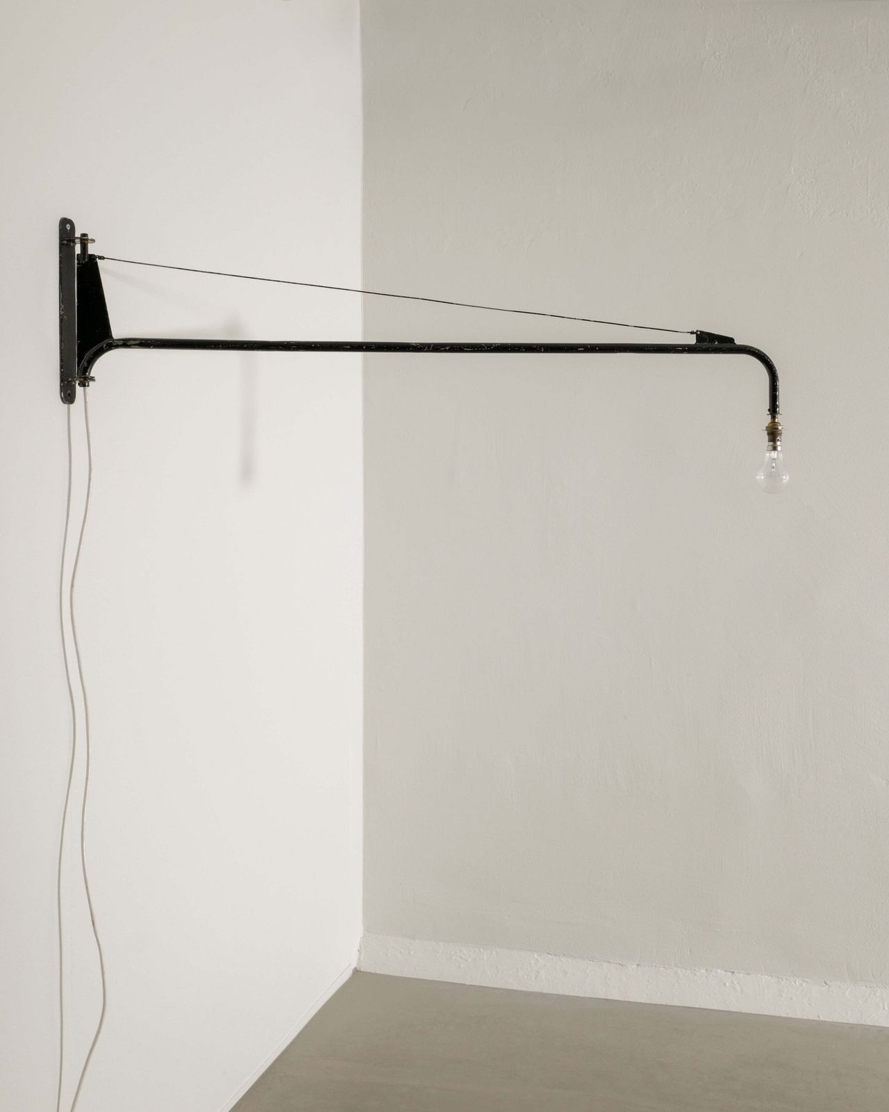Jean Prouvé Wall Lamp, 1950s, Modernist