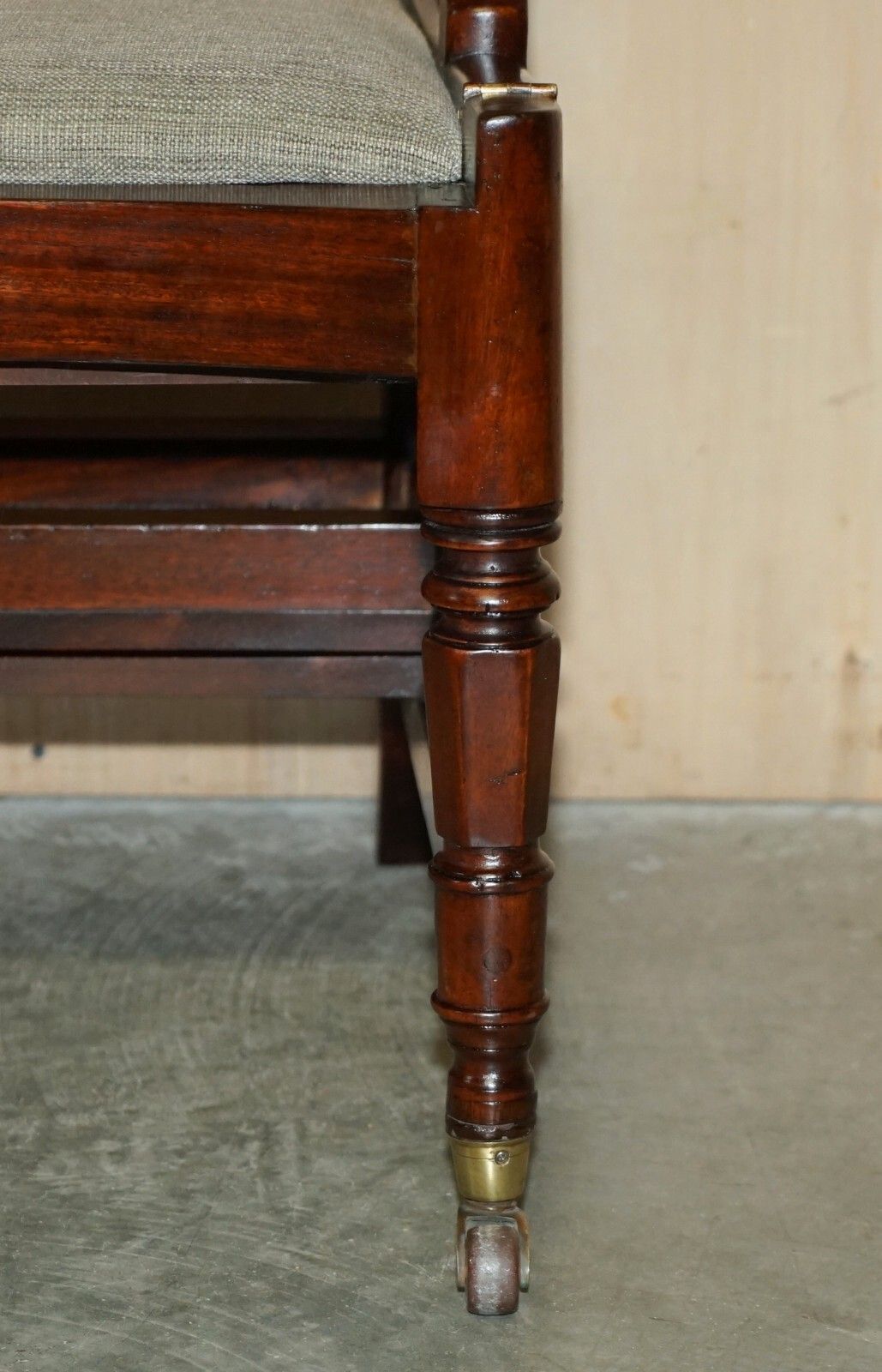 Antique 1830 William IV Flamed Mahogany Metamorphic Library Armchair Steps photo buy