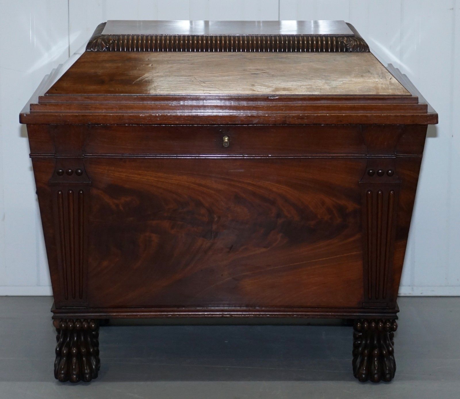 Sir Anderson Army General Georgian Irish 1810 Mahogany Wine Cooler Cellarette photo Furniture