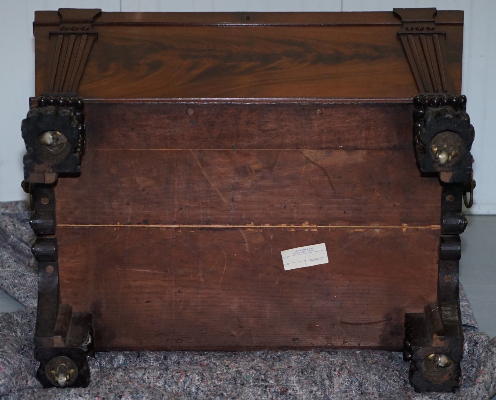 8500.0 Sir Anderson Army General Georgian Irish 1810 Mahogany Wine Cooler Cellarette photo