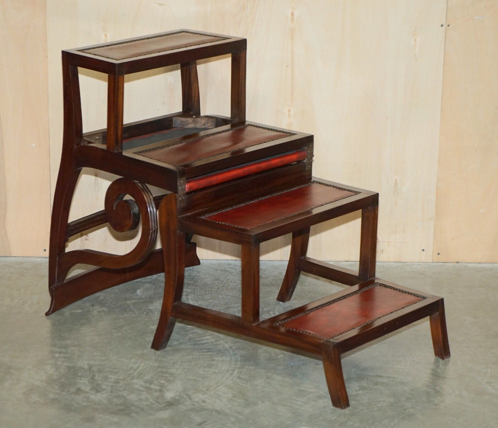 photo for sale Restored Metamorphic Antique Regency Armchair To Library Steps Gillows Lancaster