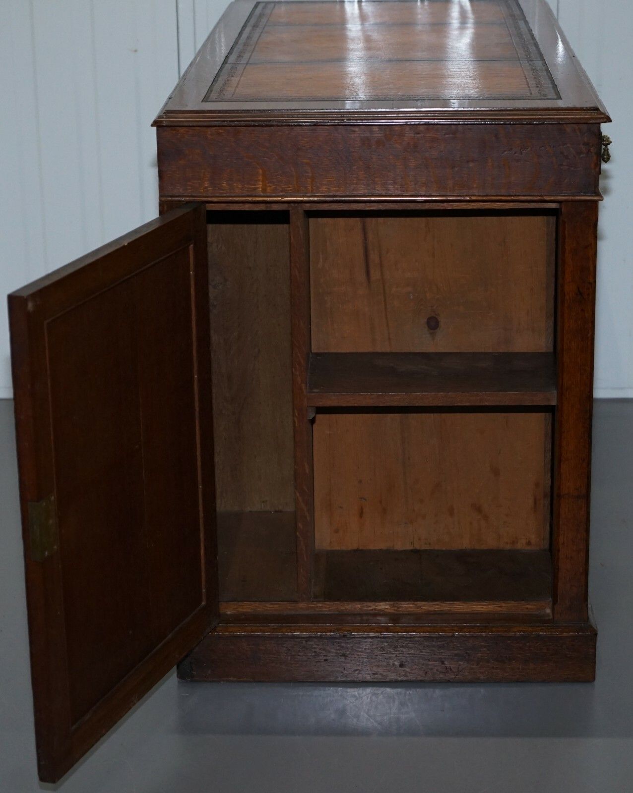 Restored Gothic Revival Desk Side Bookcases Drawer Writing Slope Pugin Gillows photo buy