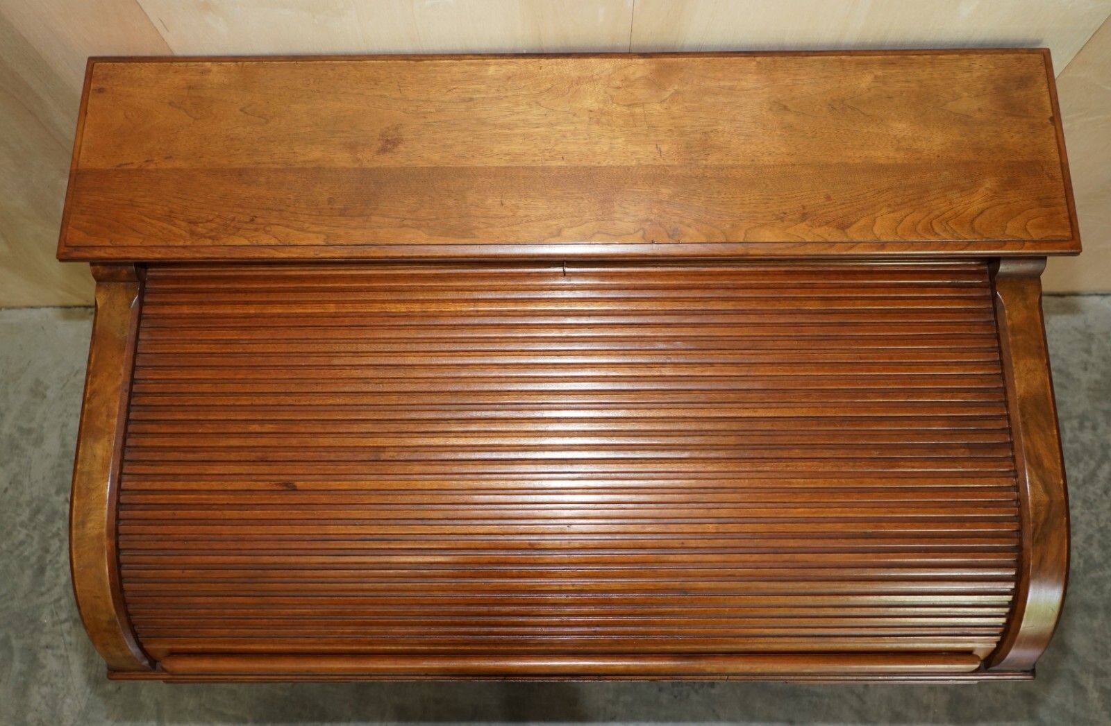 With Certificate Antique Shannon File Co Victorian Walnut Tambour Desk Must See photo Furniture