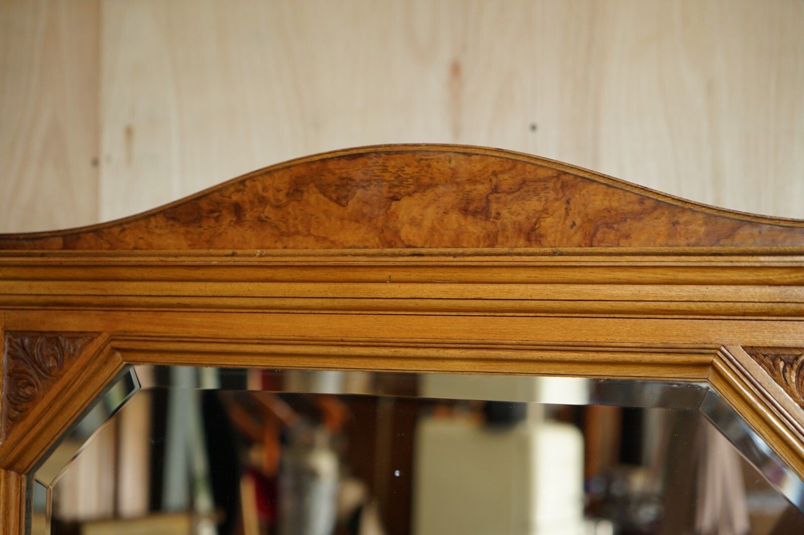 Antique Victorian Ash & Burr Walnut Gillows Of Lancaster Cheval Mirror Sconces photo vinterior