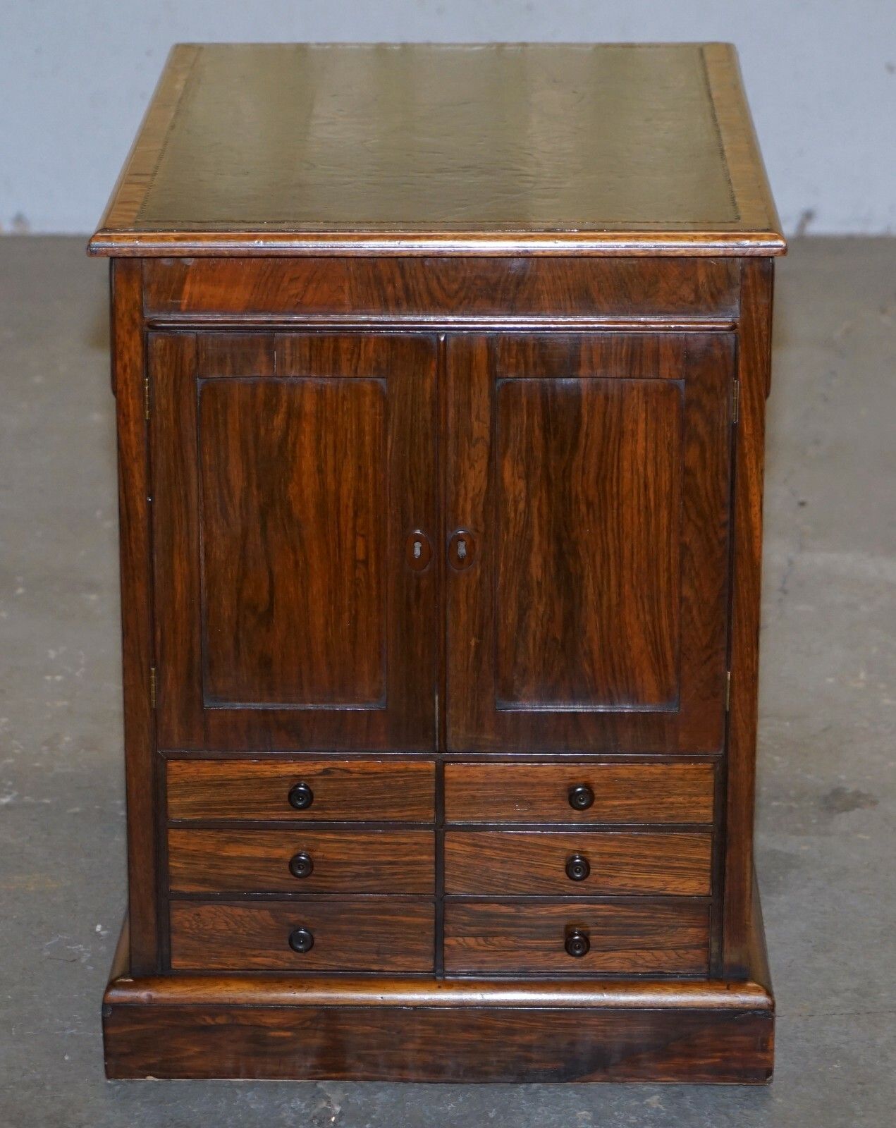 5750.0 Rare William IV Circa 1830 Rosewood Library Folio Cabinet With Drawers Bookcase photo