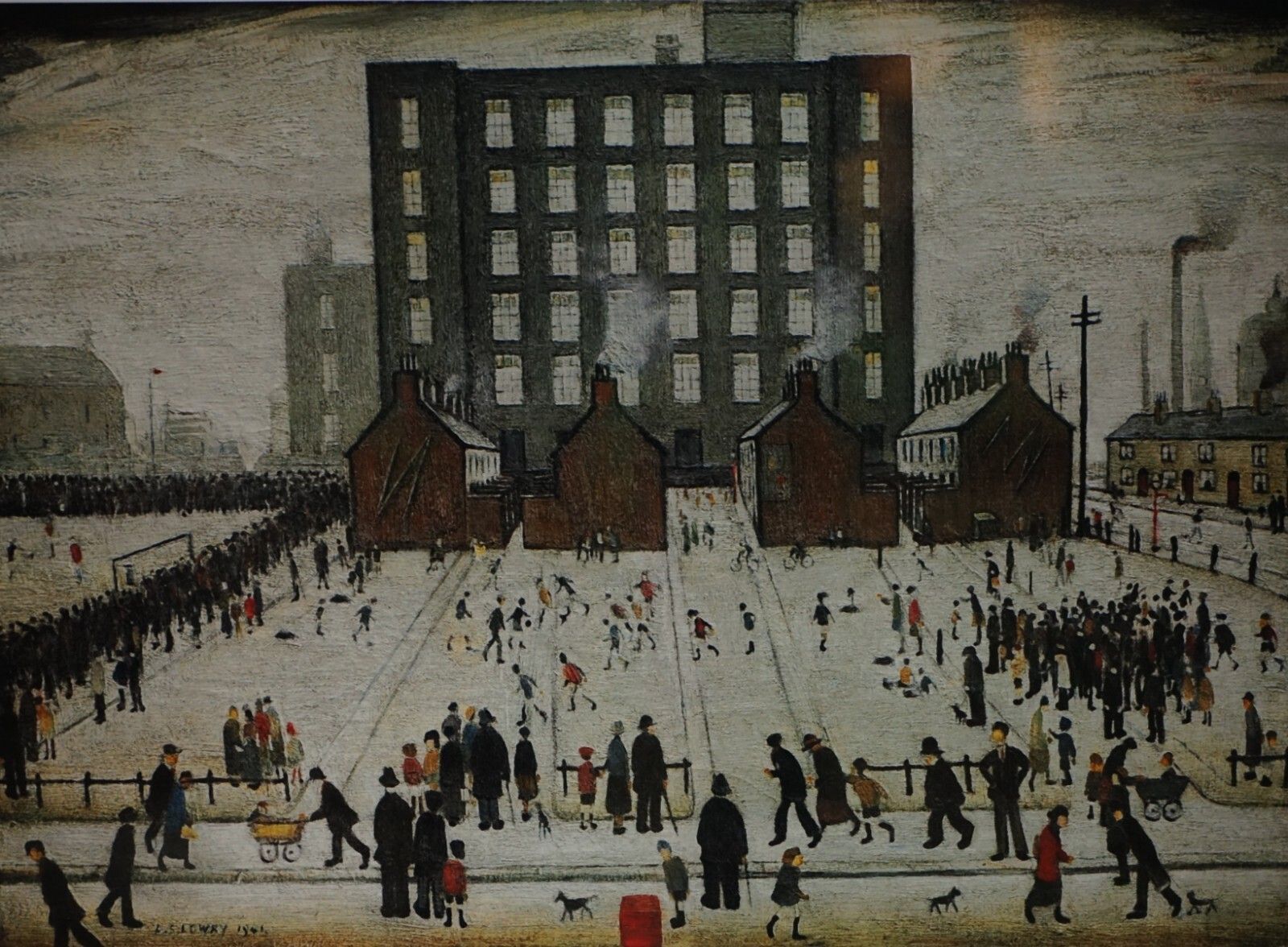 L S Lowry Saturday Afternoon Limited Edition Print 60/99 With All Documentation photo furniture