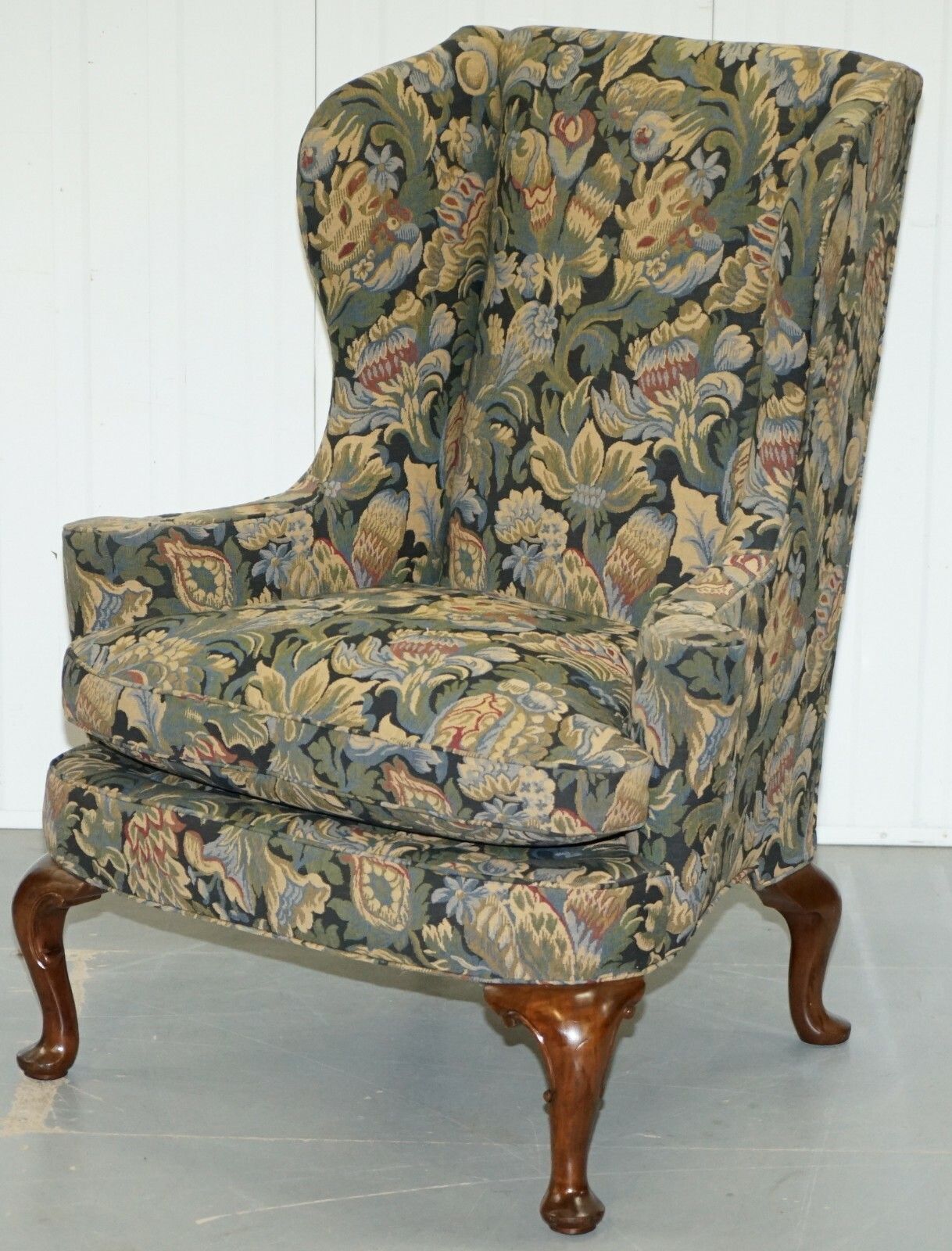 Rrp £9000 Wood & Hogan New York Blenheim Wingback Walnut Armchair William Morris photo Furniture