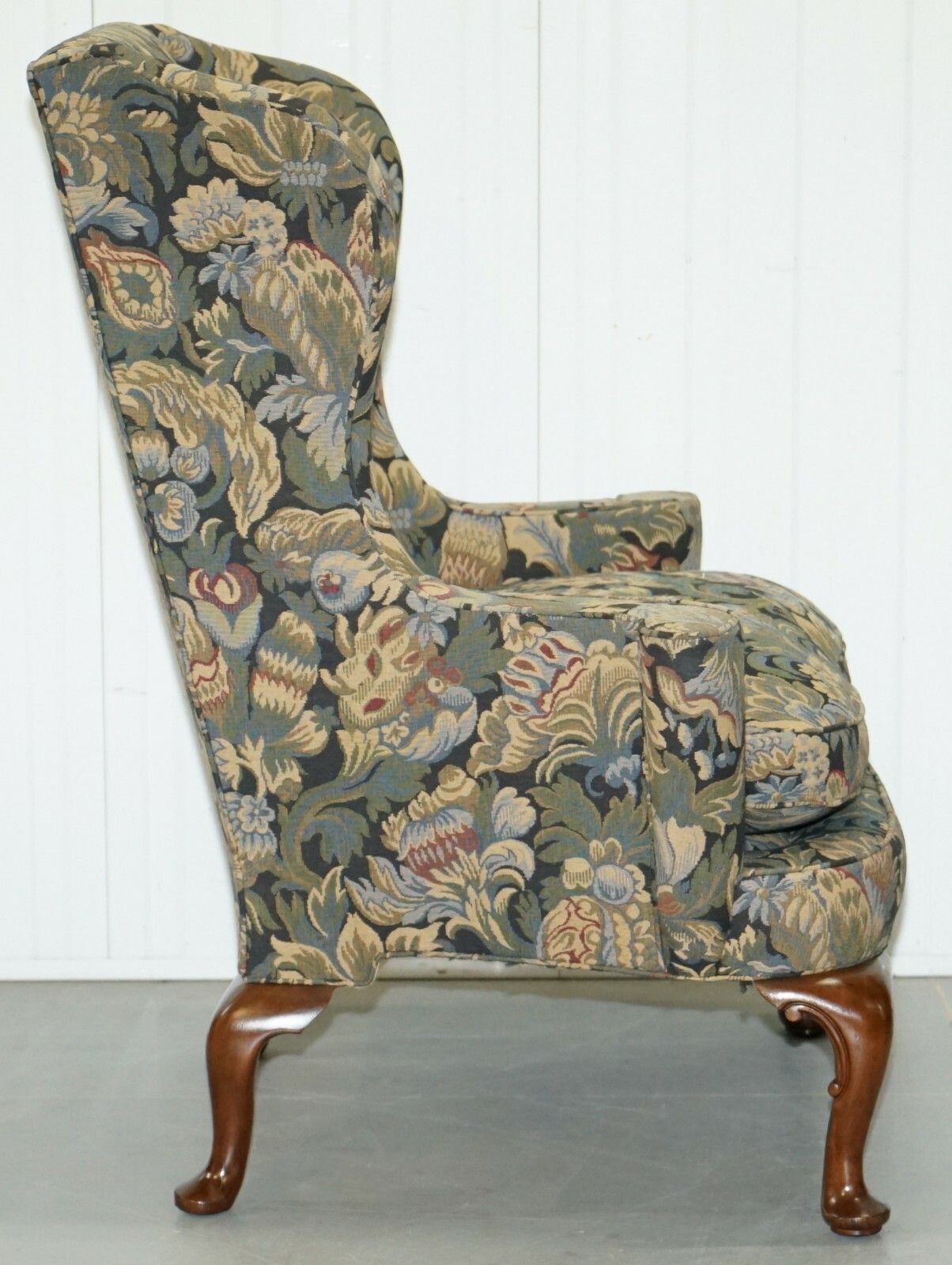 Furniture Rrp £9000 Wood & Hogan New York Blenheim Wingback Walnut Armchair William Morris photo
