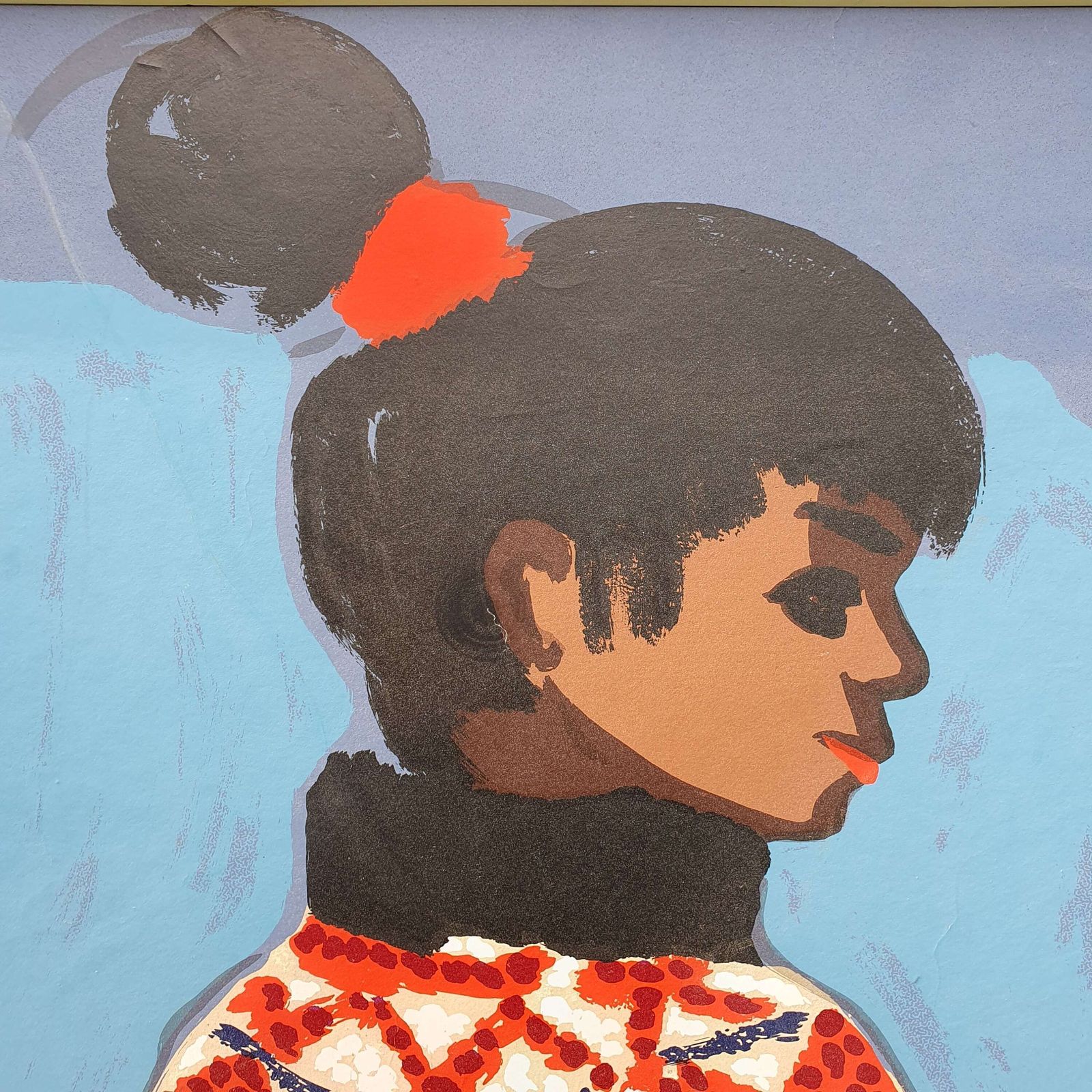 A Poster Of A Native Greenlander Girl Designed By Lars Norrman For Ikea, Sweden. 1970s. photo Art