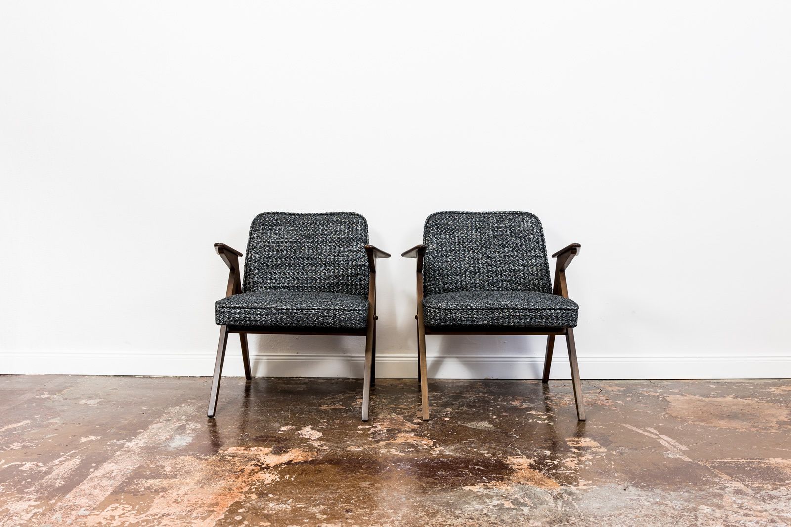 Mid Century Modern "Bunny" Armchairs, Poland, 1970's, Set Of 2 photo furniture
