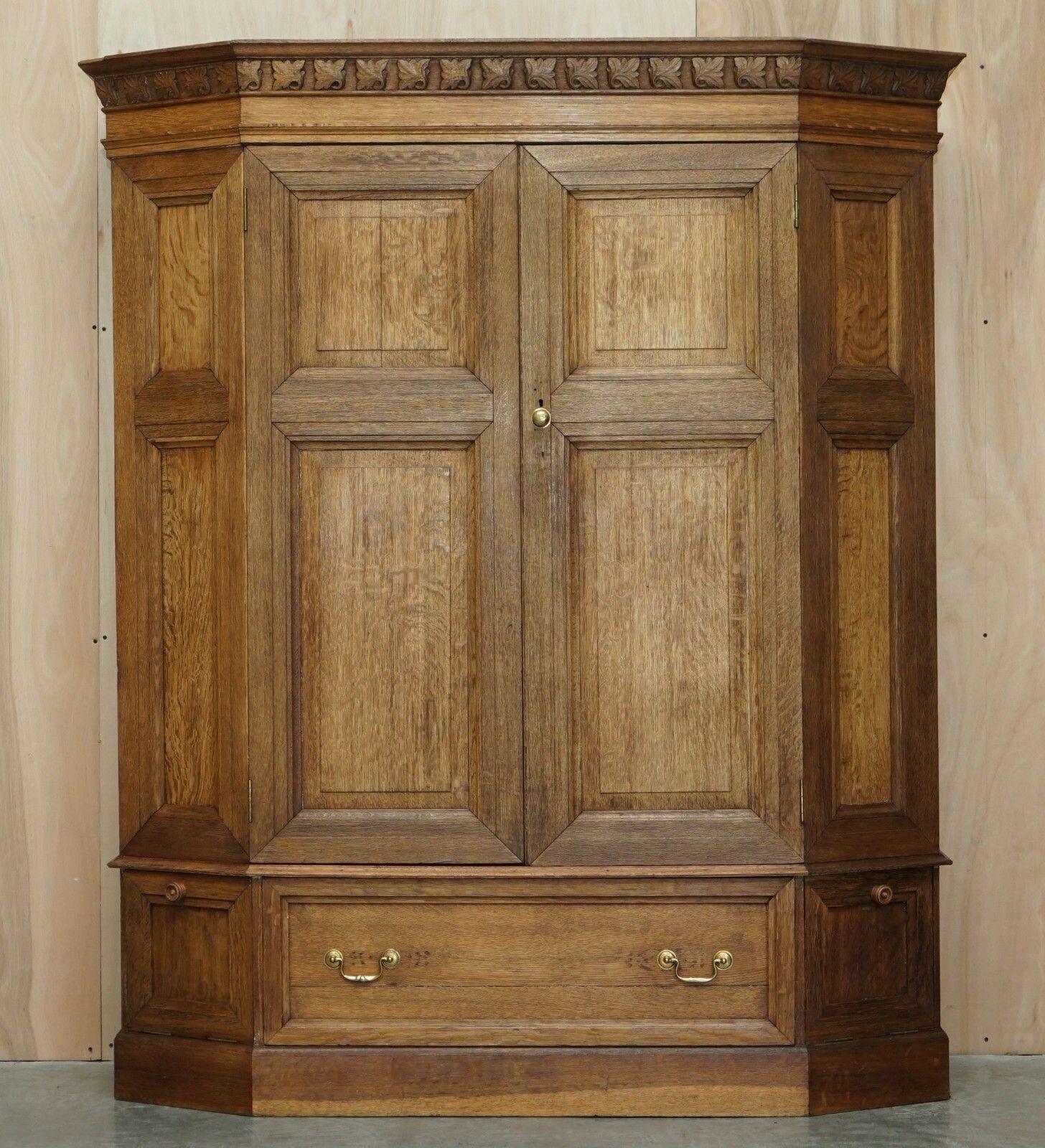 Fine Antique Victorian Circa 1880 Pine Housekeepers Cupboard Drawers Linen Pots photo furniture