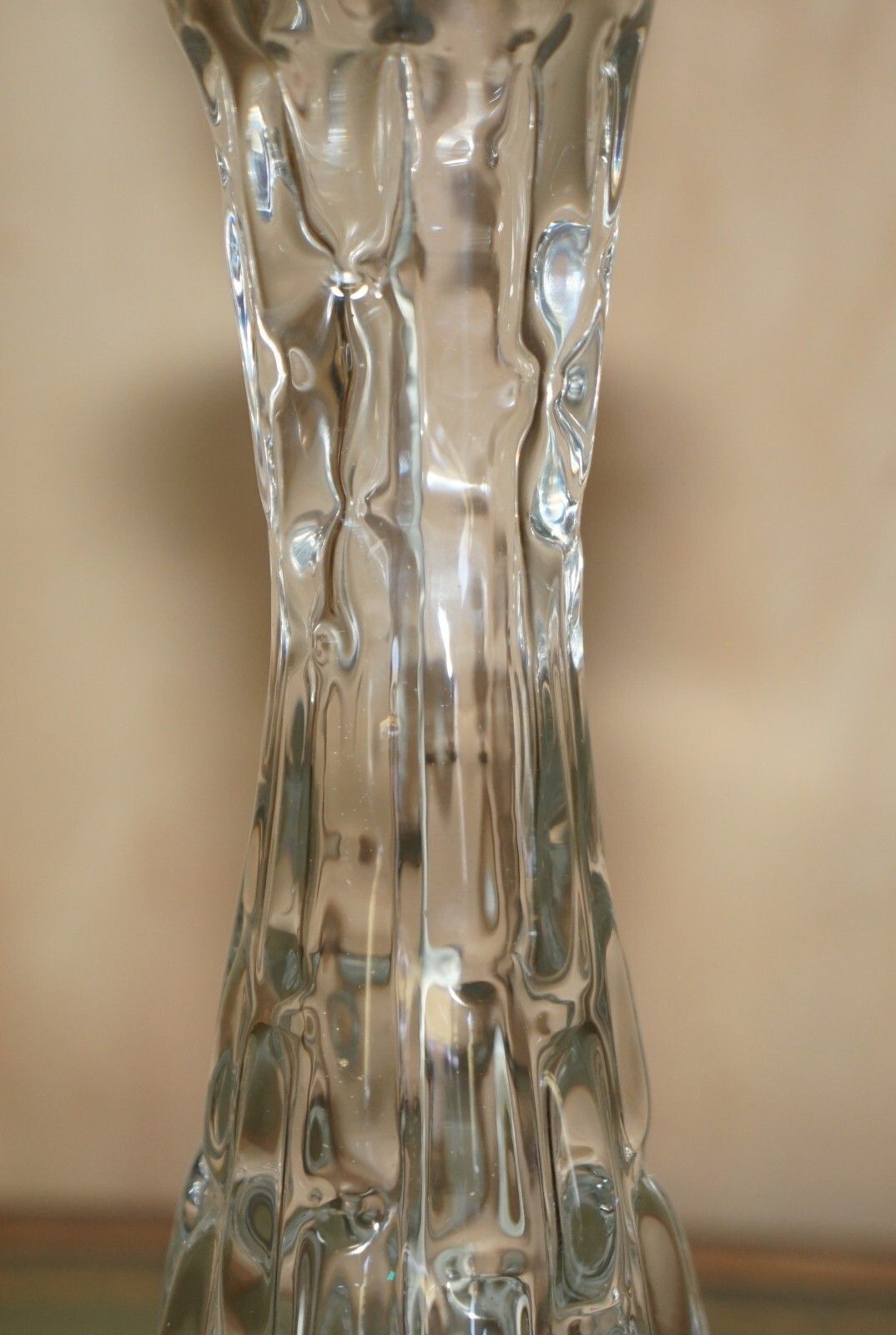 Lighting Pair Of Super Rare Collectable Fully Signed Carl Fagerlund Orrefors Table Lamps photo