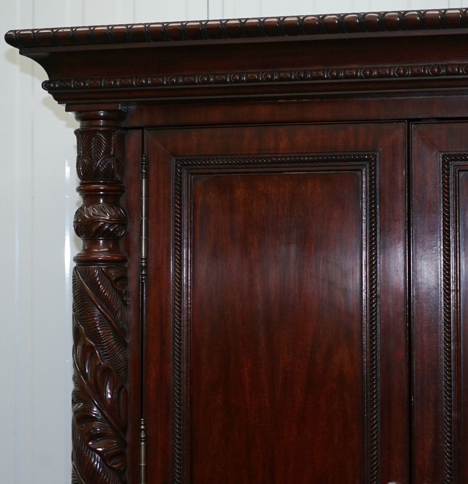 Huge Ralph Lauren Safari Collection Solid American Mahogany Television Cabinet photo buy
