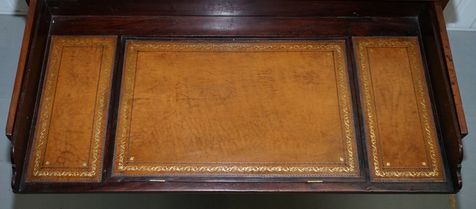 Furniture Robert Gillows II 1790 Writing Library Mahogany Chest Of Drawers Leather Slope photo