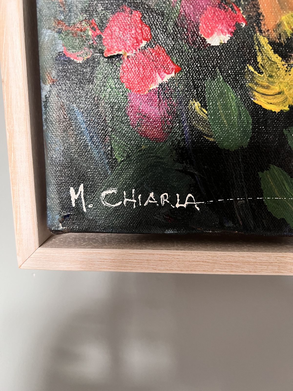 Mauro Chiarla – Flower Sellers – Original Oil On Canvas, Framed, With Certificate Of Authenticity photo Art